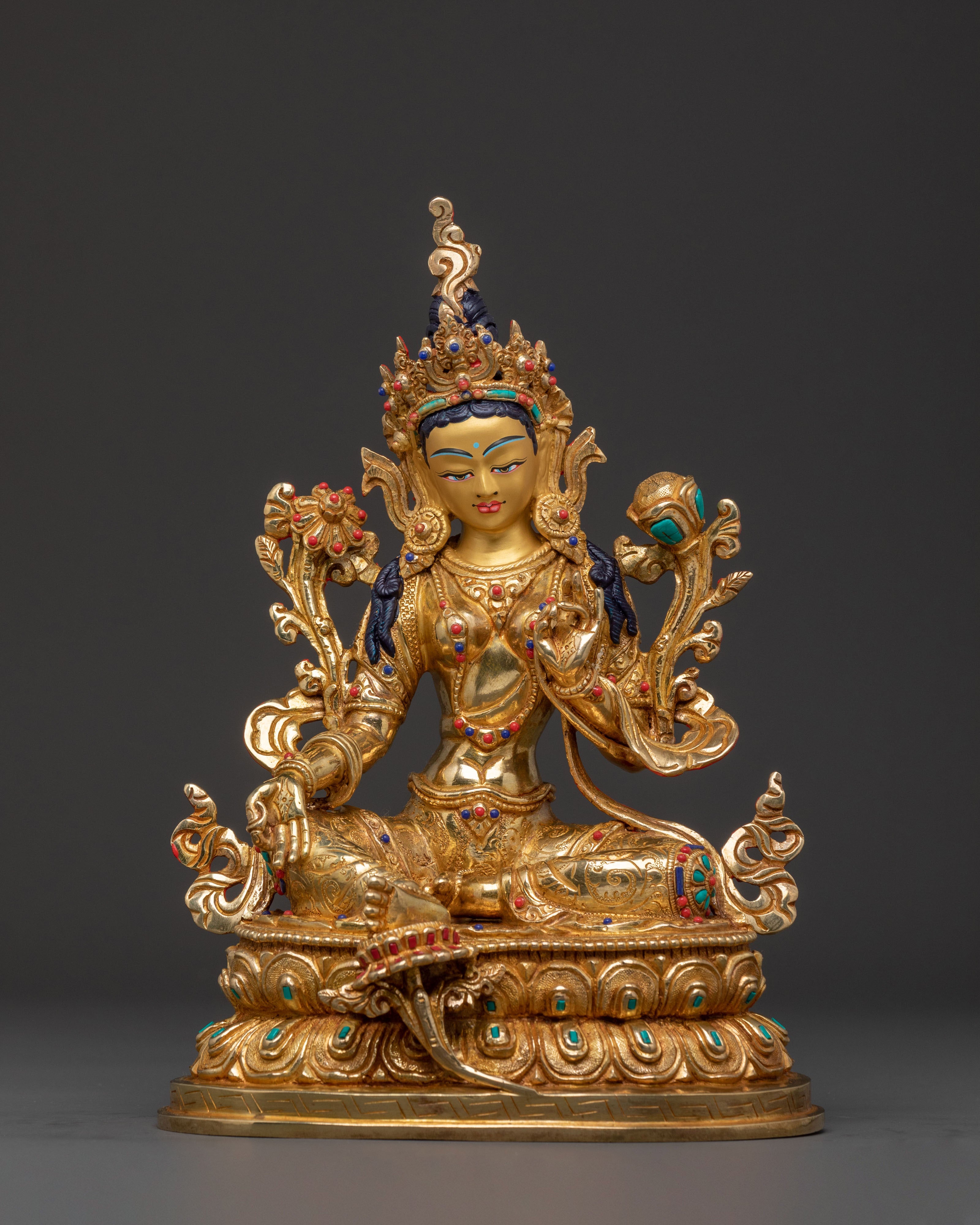 Green Tara Statue
