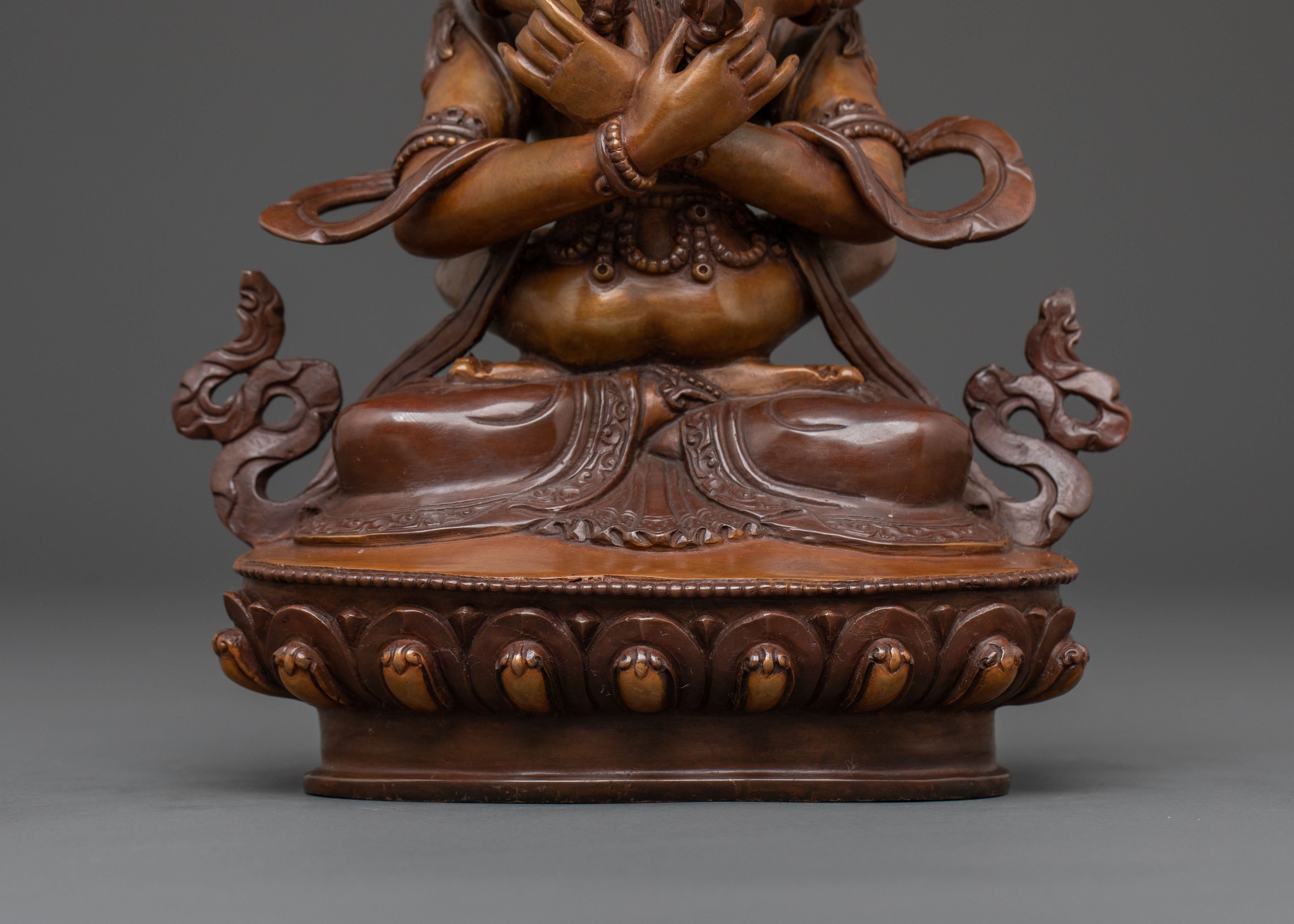Vajradhara Statue with Consort | Meditational Figure