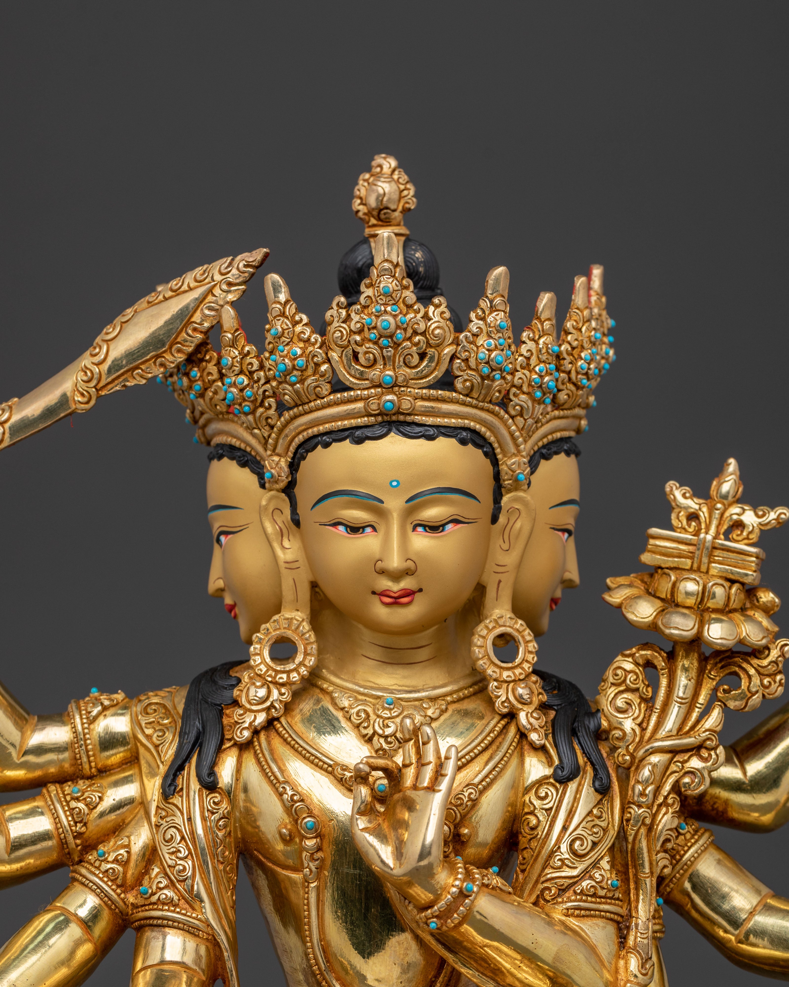 Maha Manjushri Sacred Sculpture | Bodhisattva of Supreme Wisdom