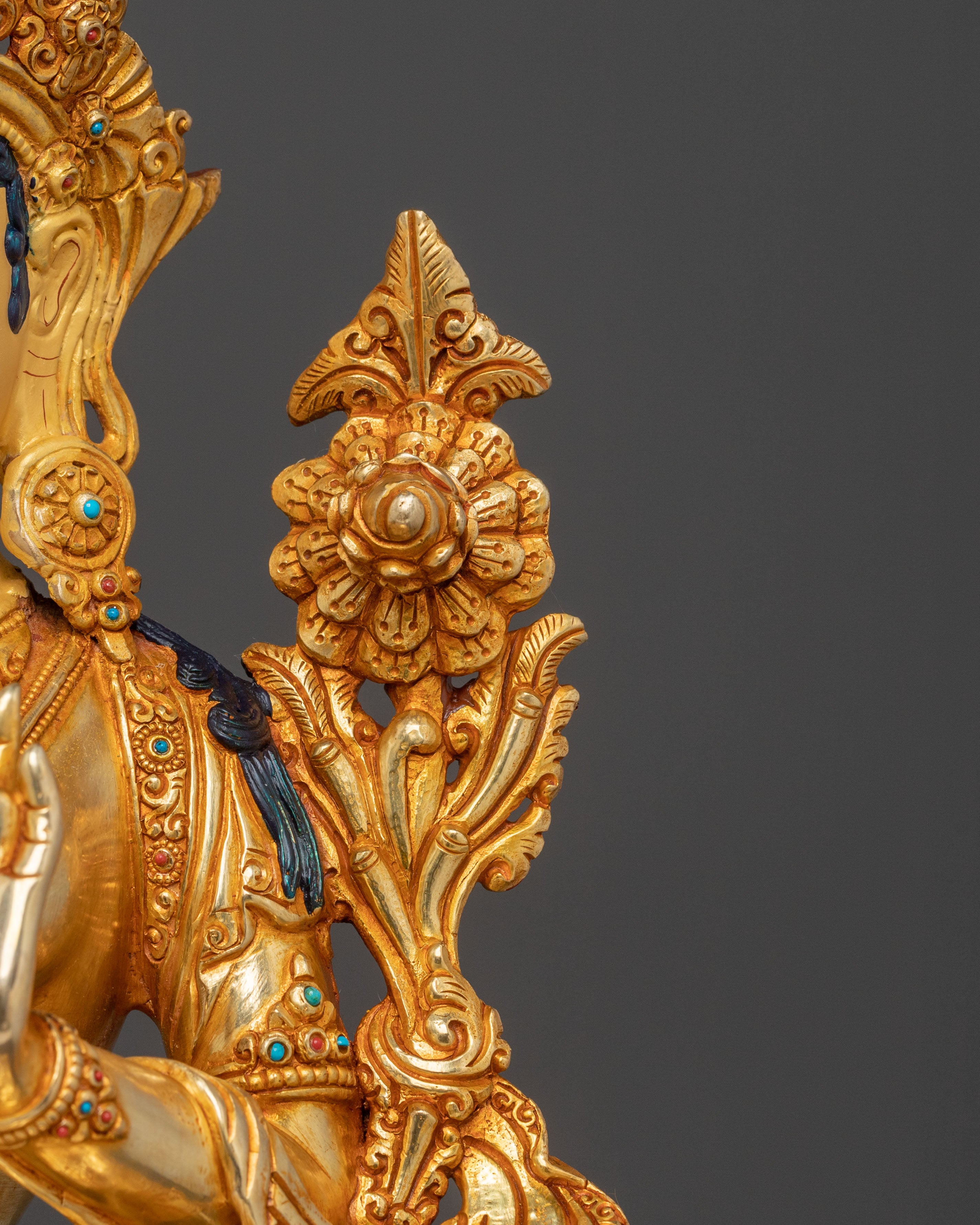 21 Tara Golden Statue Set | Handcrafted Devotion