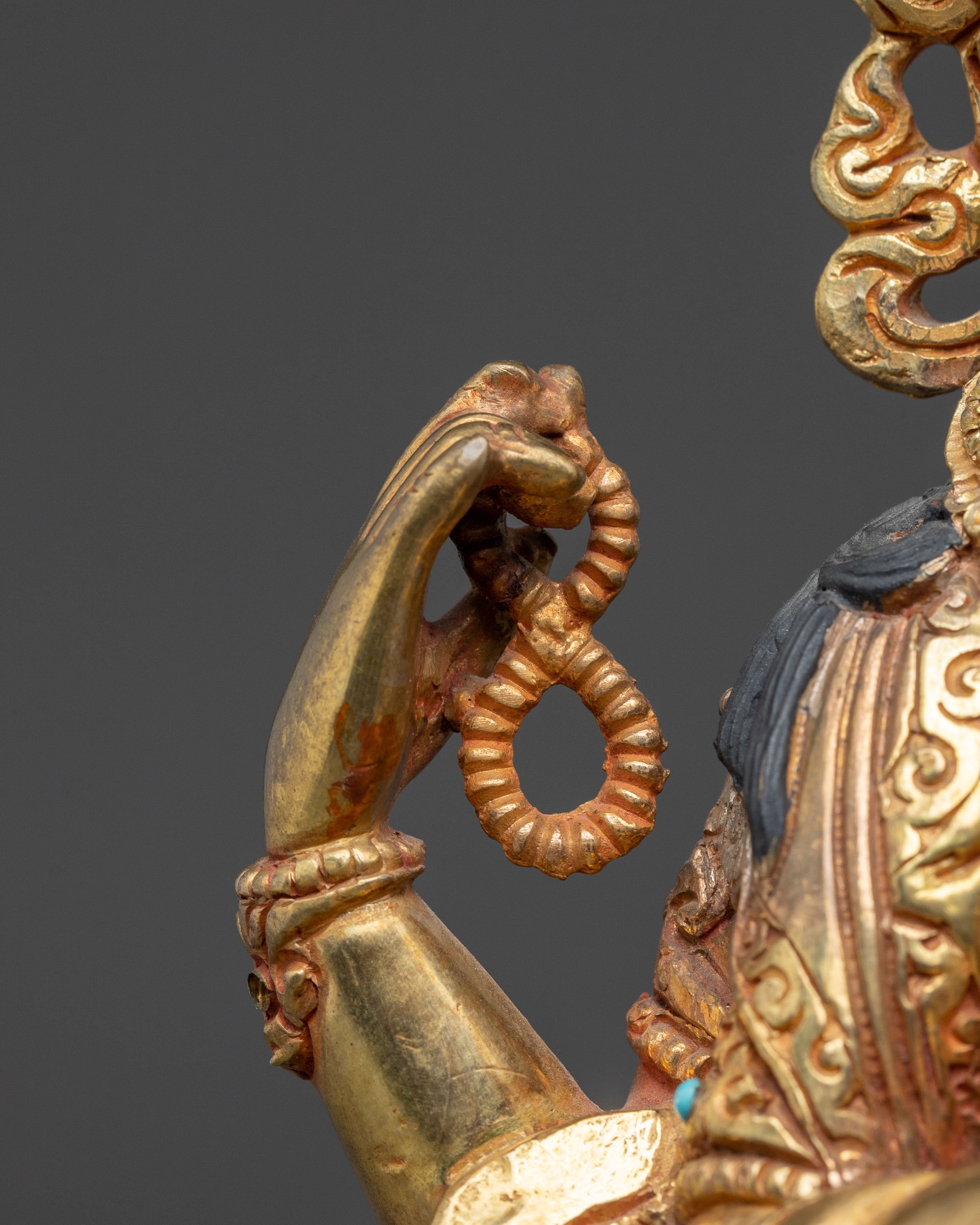 Golden Avalokiteshvara Handcrafted Statue | Meditation & Altar Decor