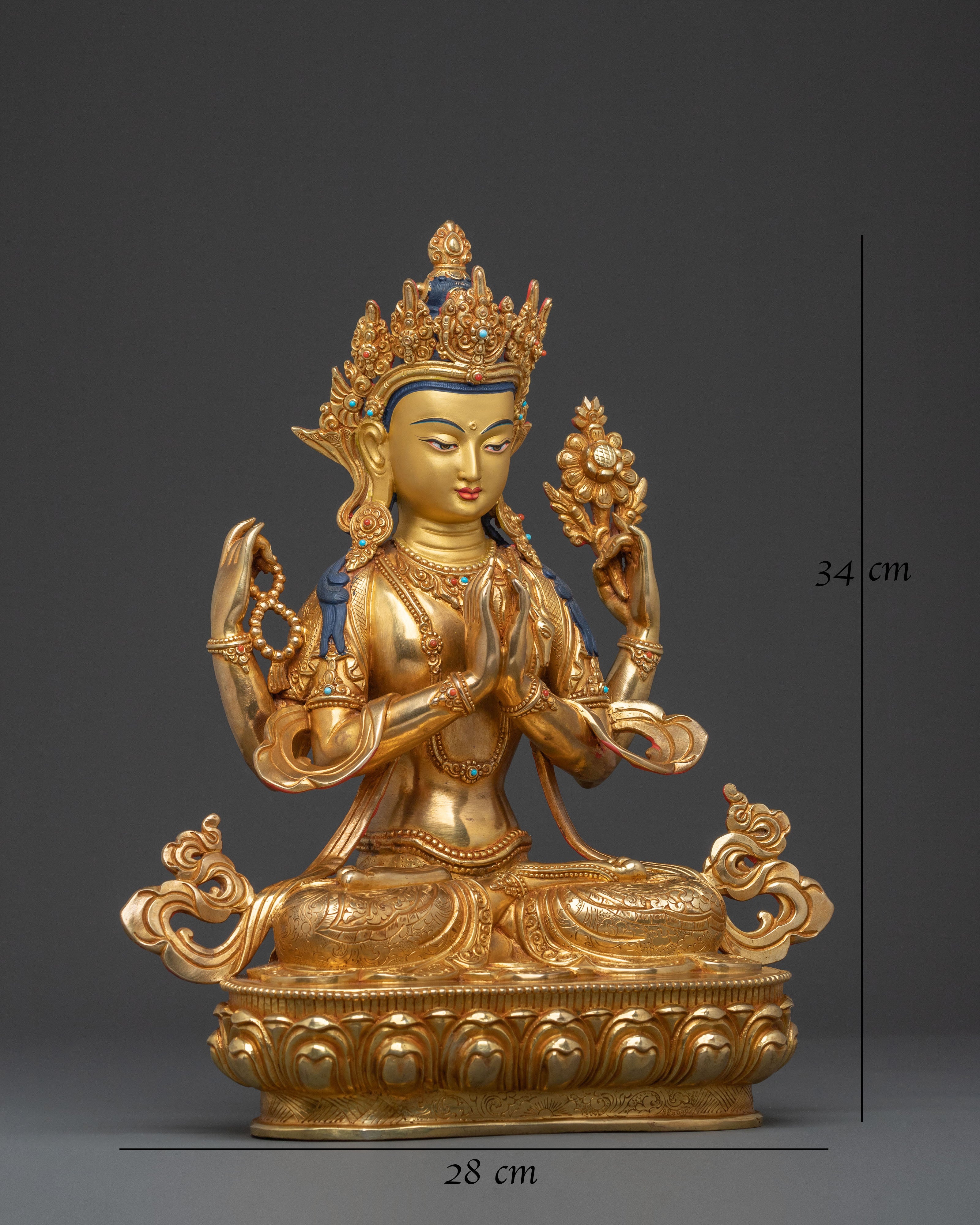 Chenrezig Loving Kindness Statue | Altar Decor