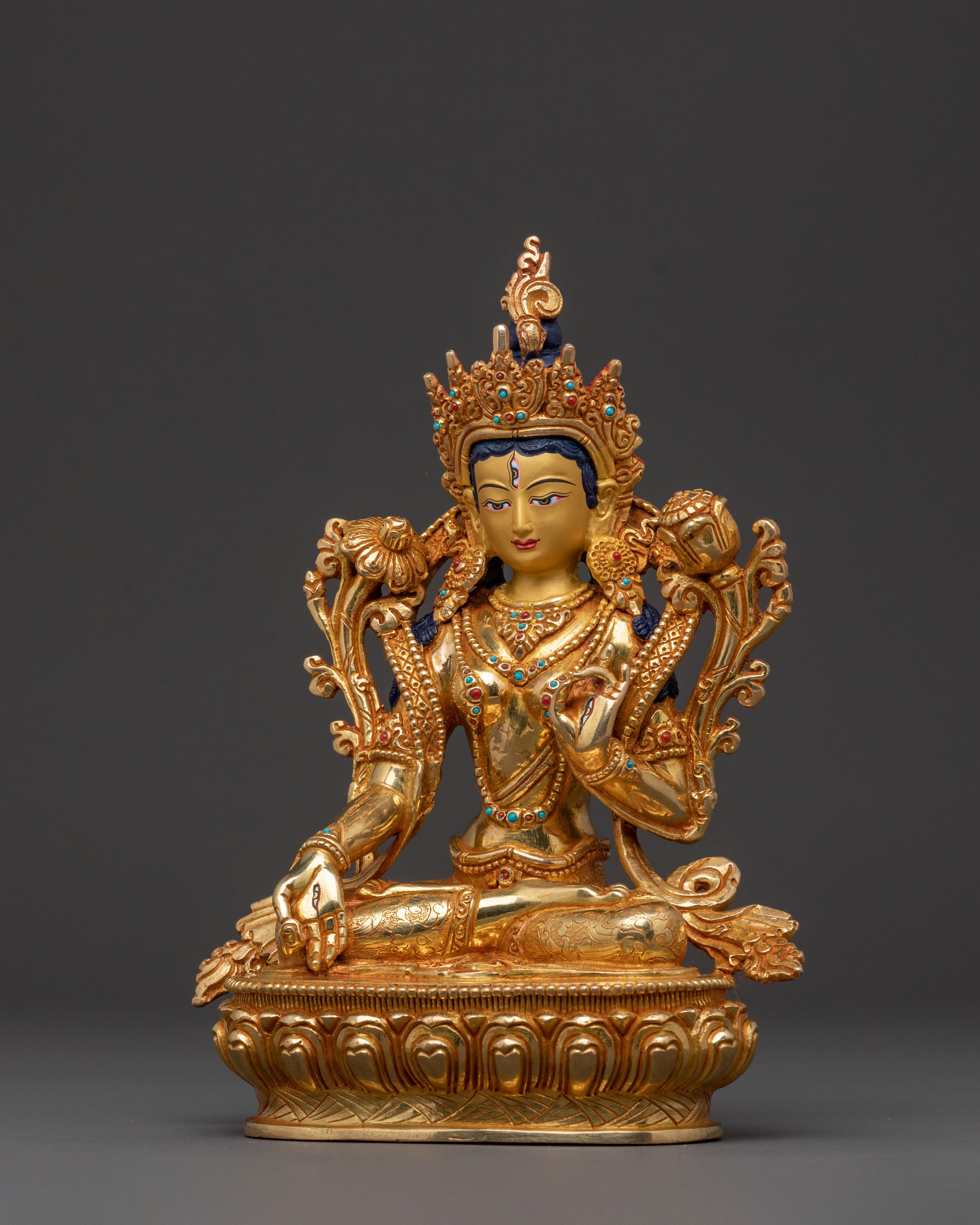 Guardian White Tara Statue | Tibetan Goddess