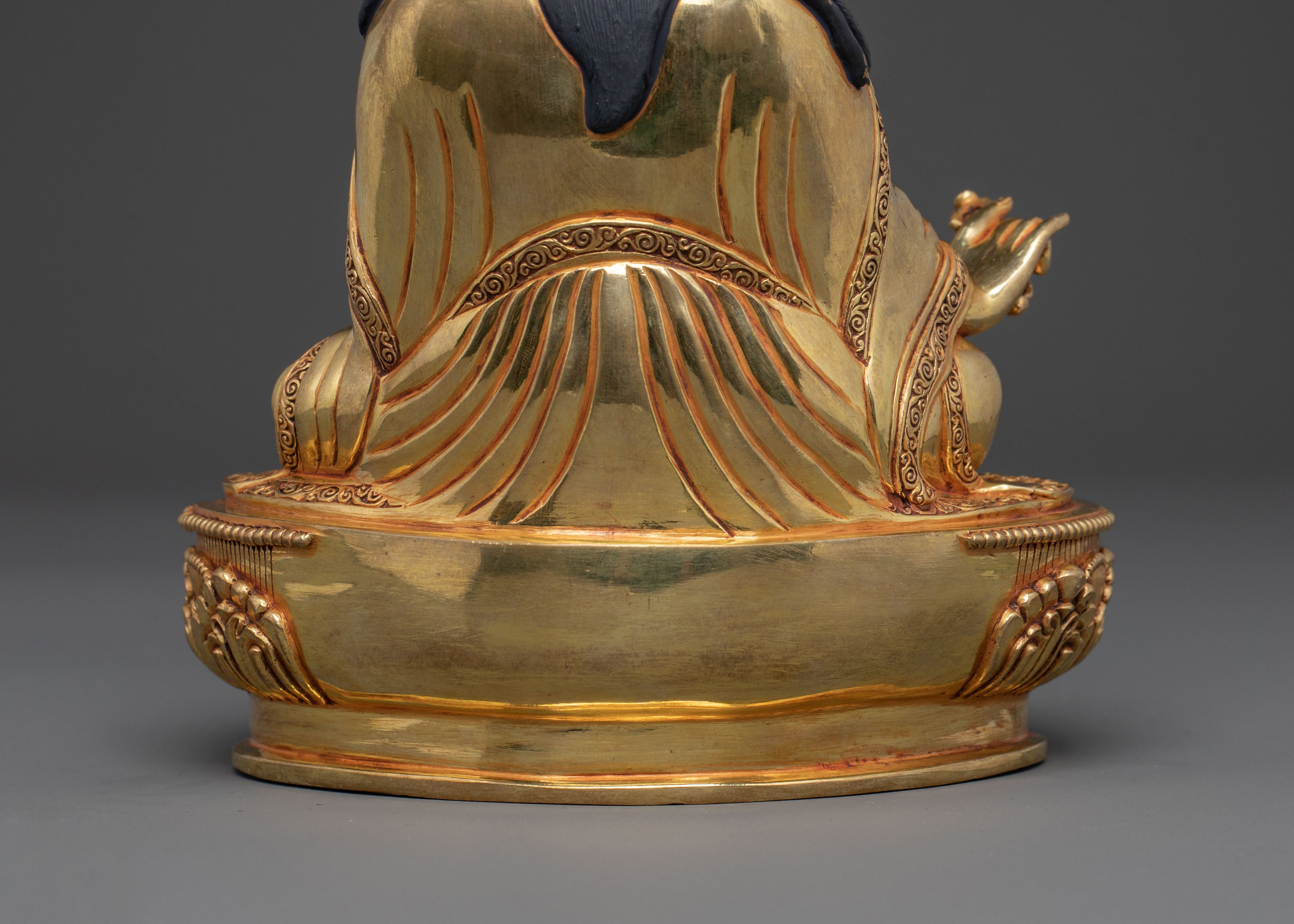 Guru Rinpoche Statue | 24K Gold Gilded Buddhist Icon