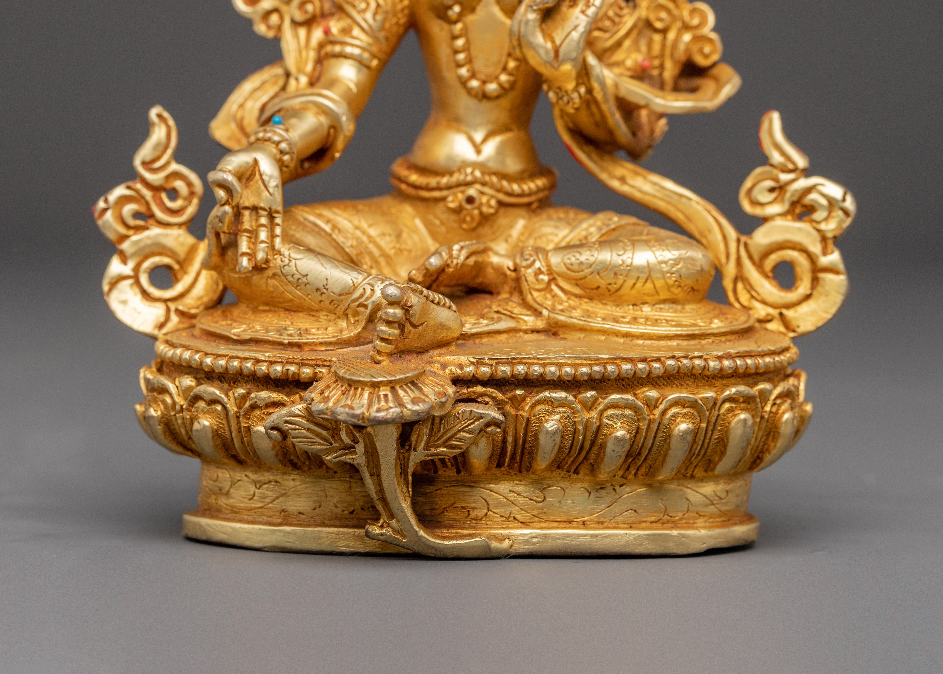 Mother Shyama Tara Golden Statue | Embodiment of Compassionate Action