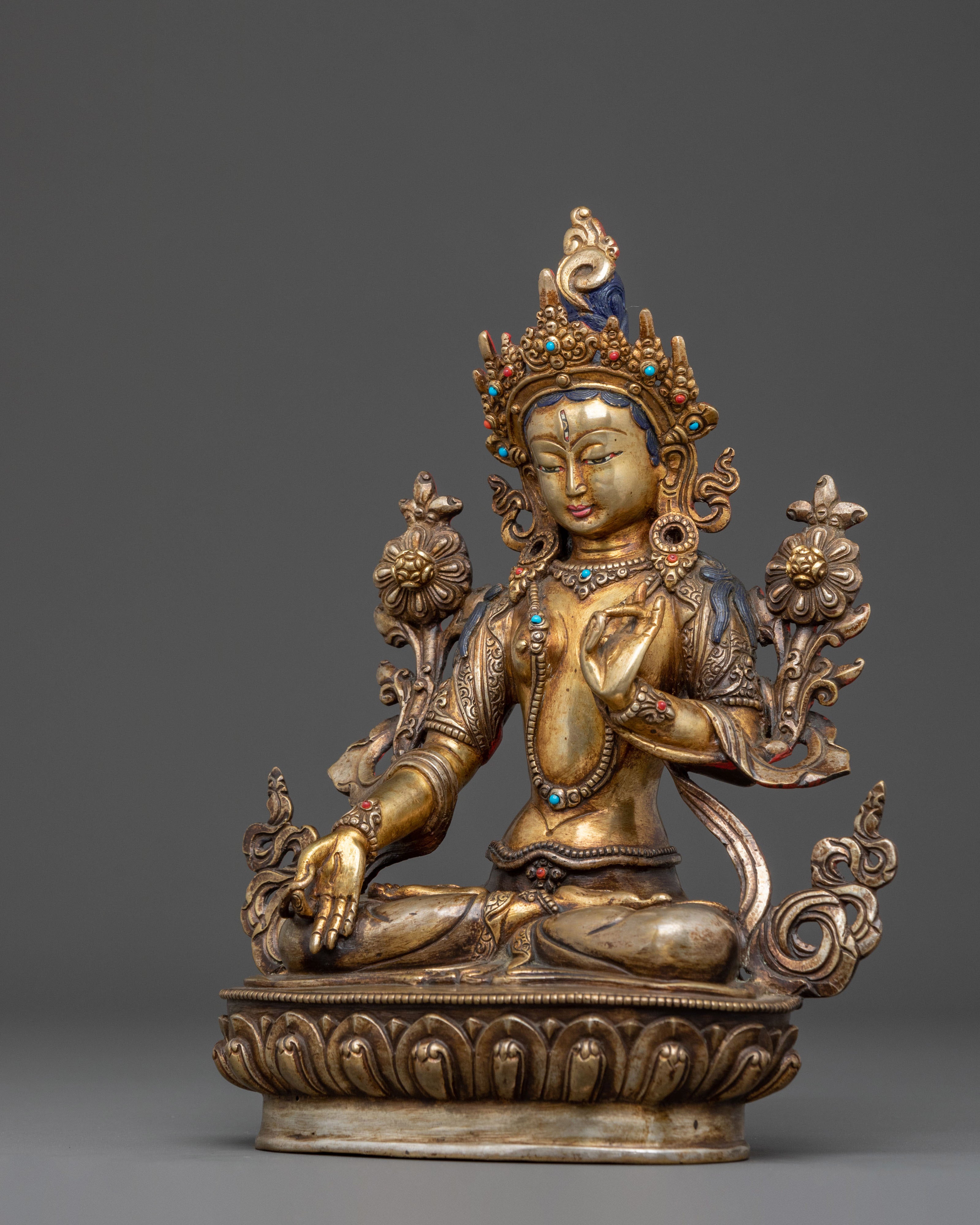 Divine White Tara Spiritual Statue | Blessing Icon