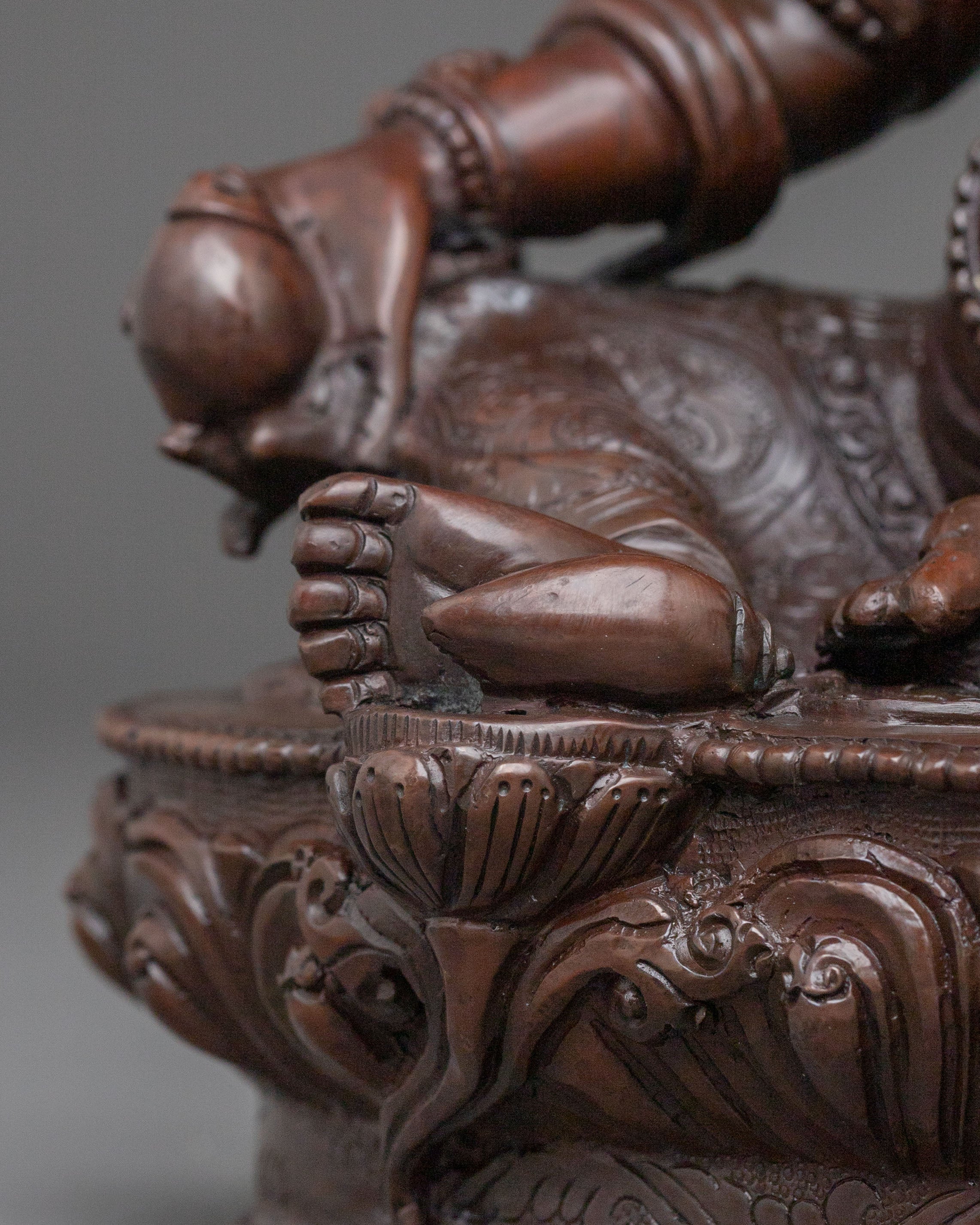 Dzambhala Tibetan Buddhist Statue | Wealth Deity Sculpture