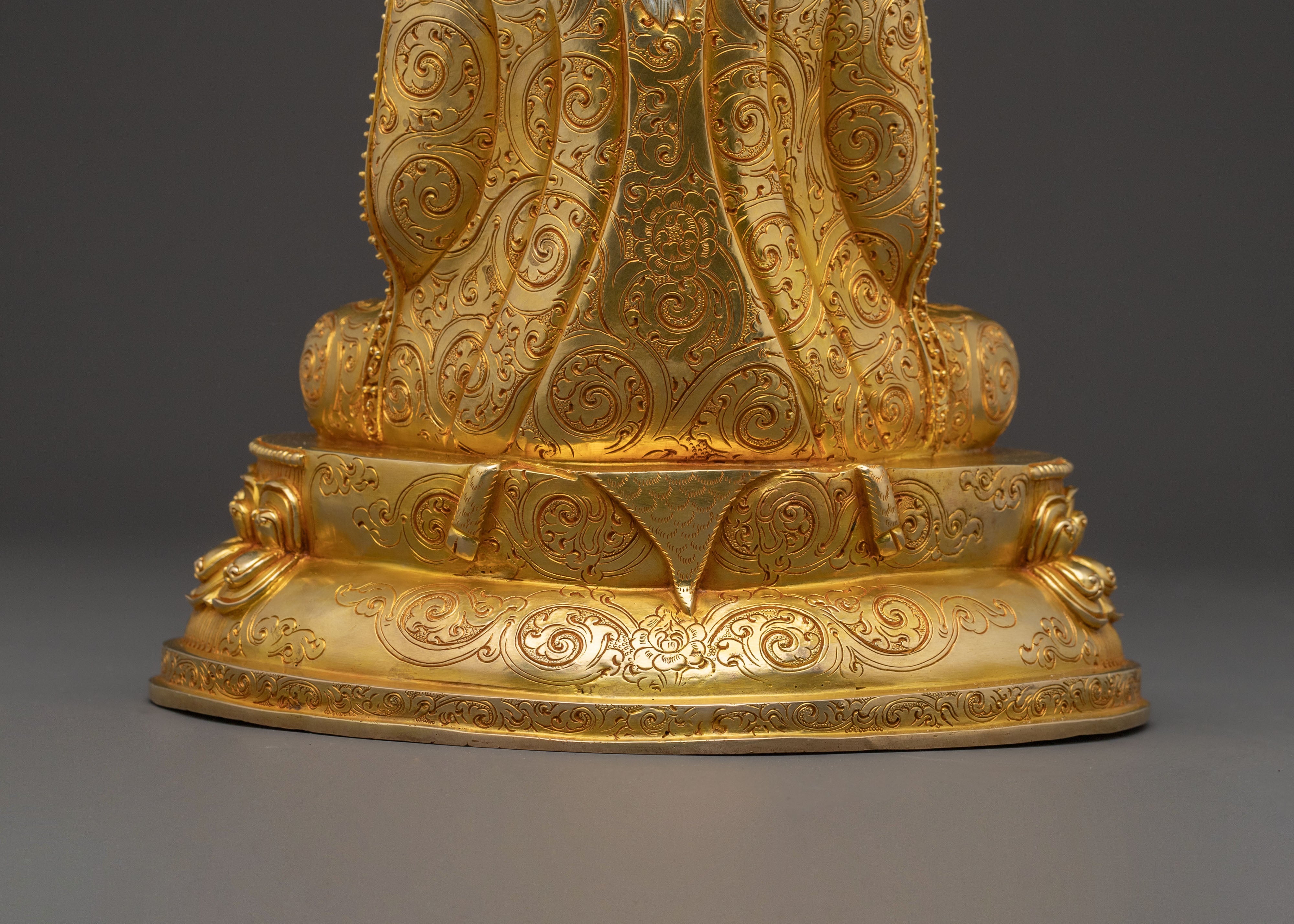 Master Thangtong Gyalpo Spiritual Statue: Hand-Gilded Copper Artistry