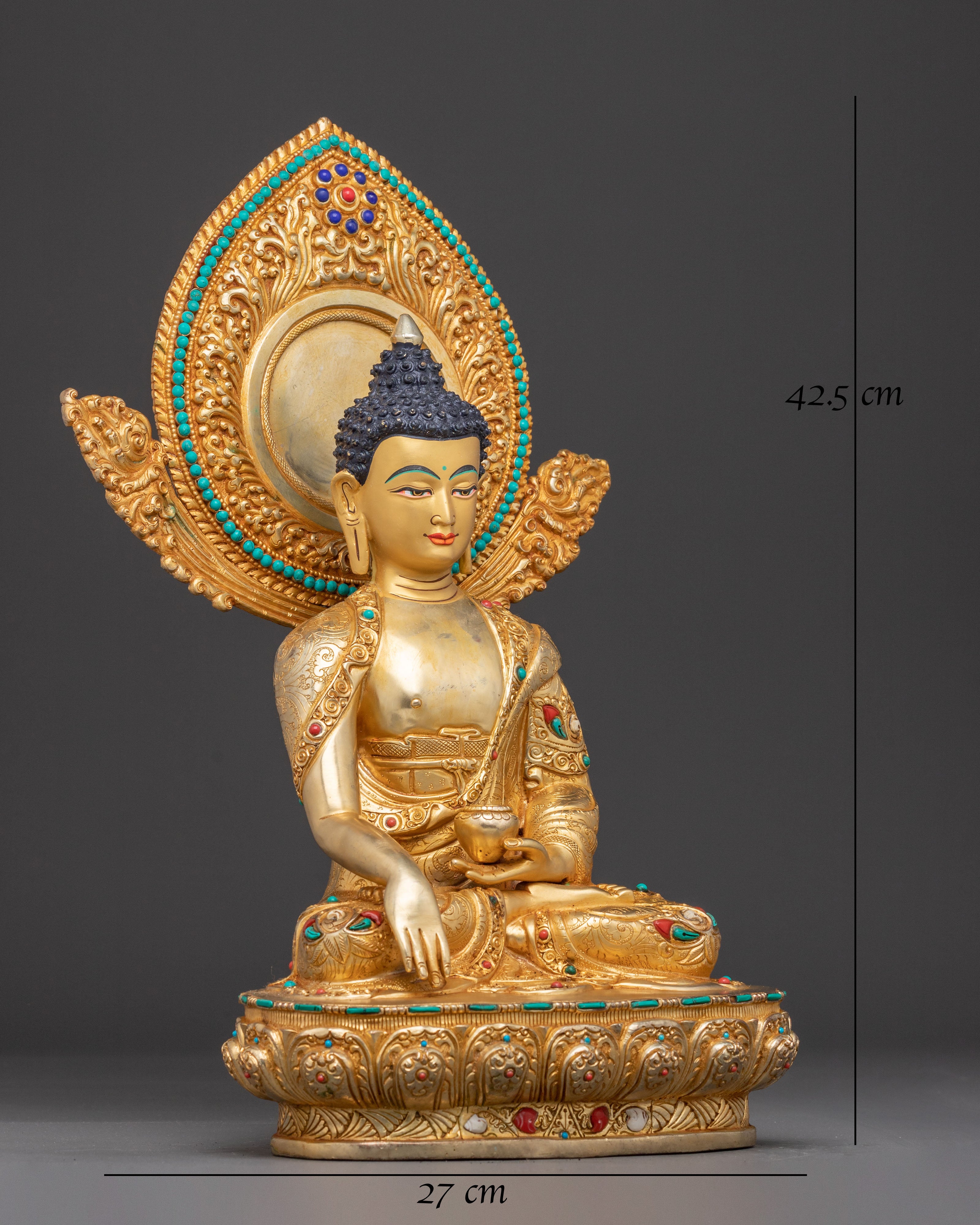 Buddha Shakyamuni Handmade Copper Statue