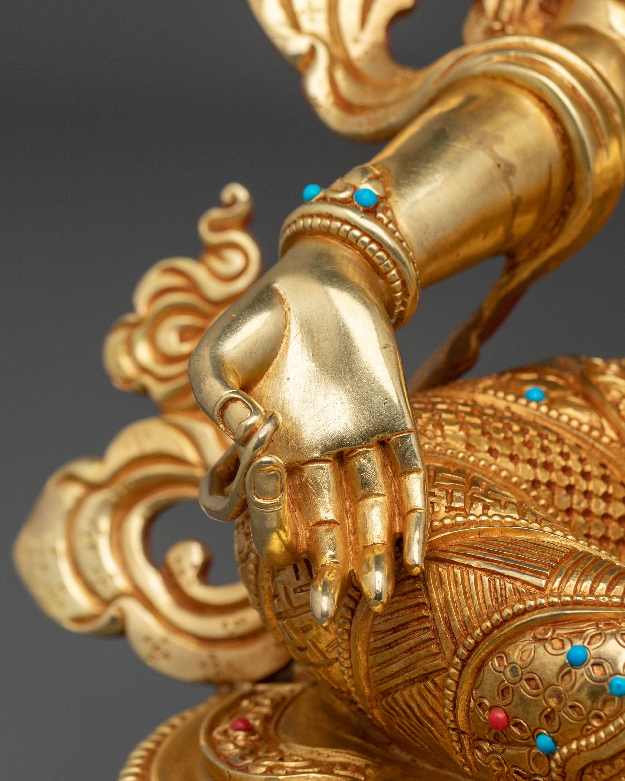 Handmade Green Tara Himalayan Sculpture | Tibetan Protector