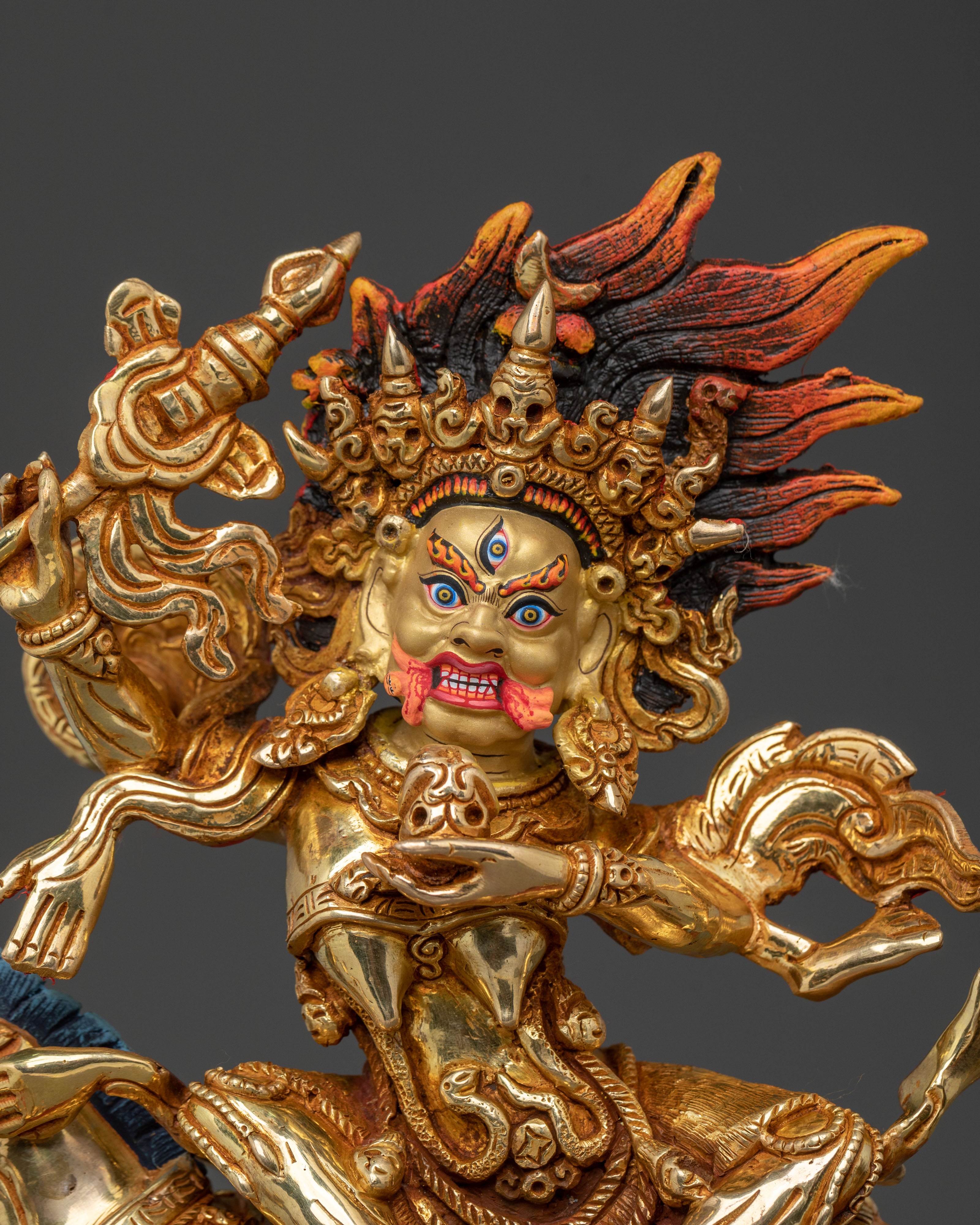 Palden Lhamo Sacred Sculpture | | Fierce Protector Goddess of Tibetan Buddhism