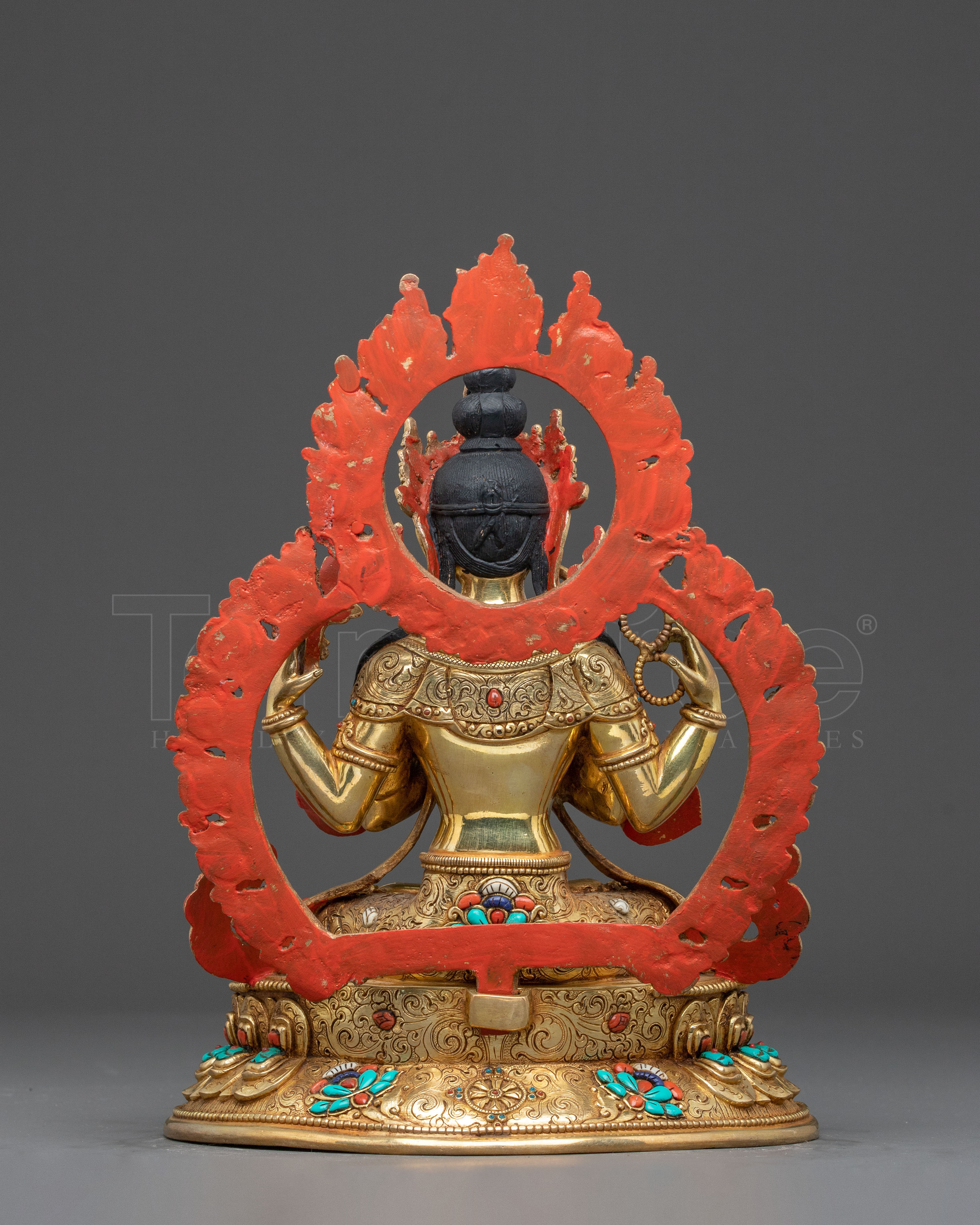 Handmade Bodhisattva Chenrezig Statue for Altar | Avalokiteshvara - Lord of Compassion