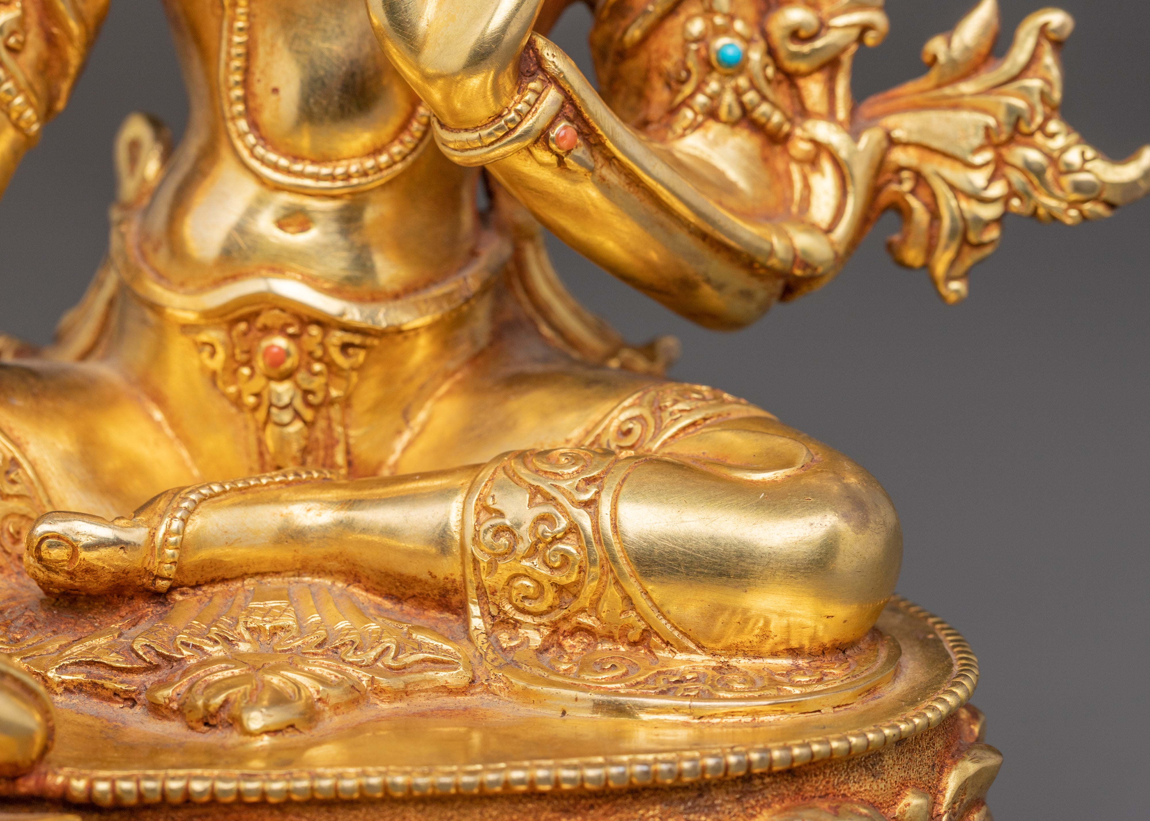 Peaceful Sculpture of Mother Green Tara | Compassion Goddess