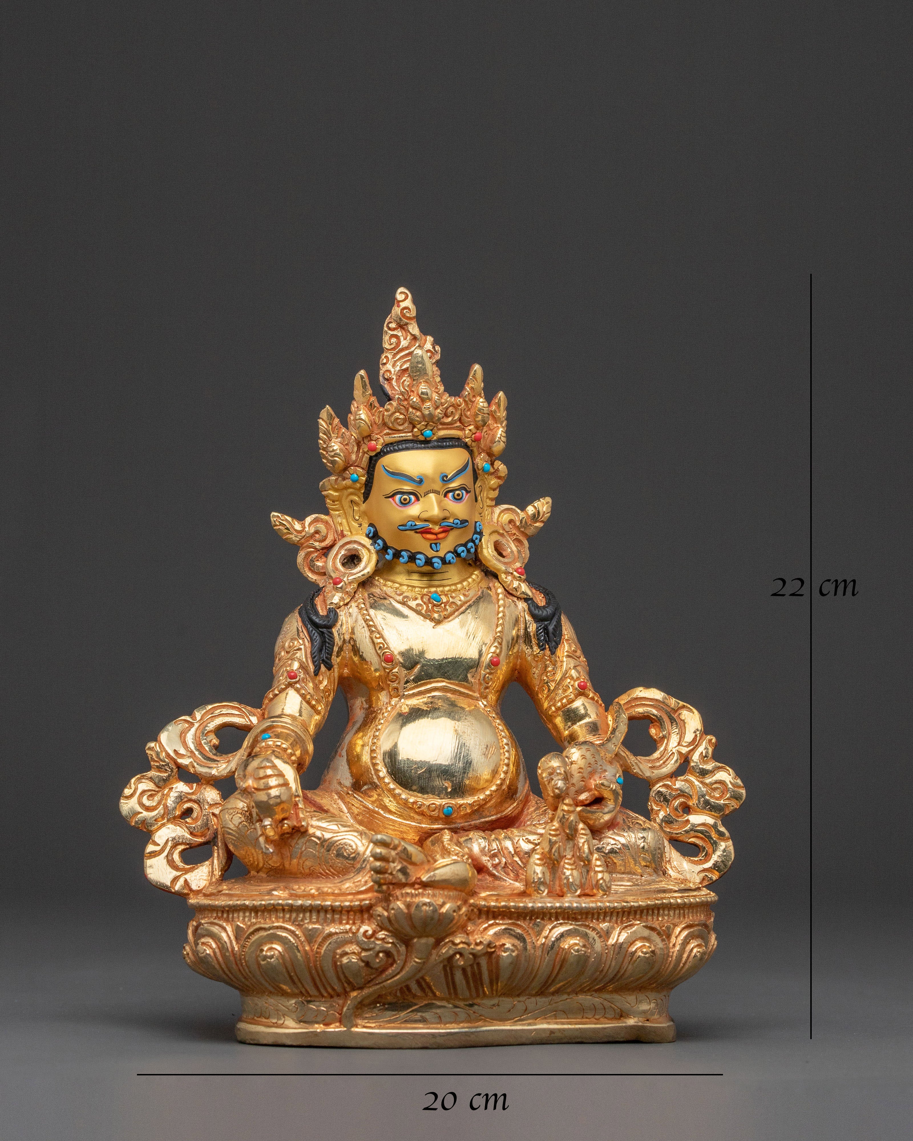 Lord Dzambhala Abundance Statue | Altar Decor