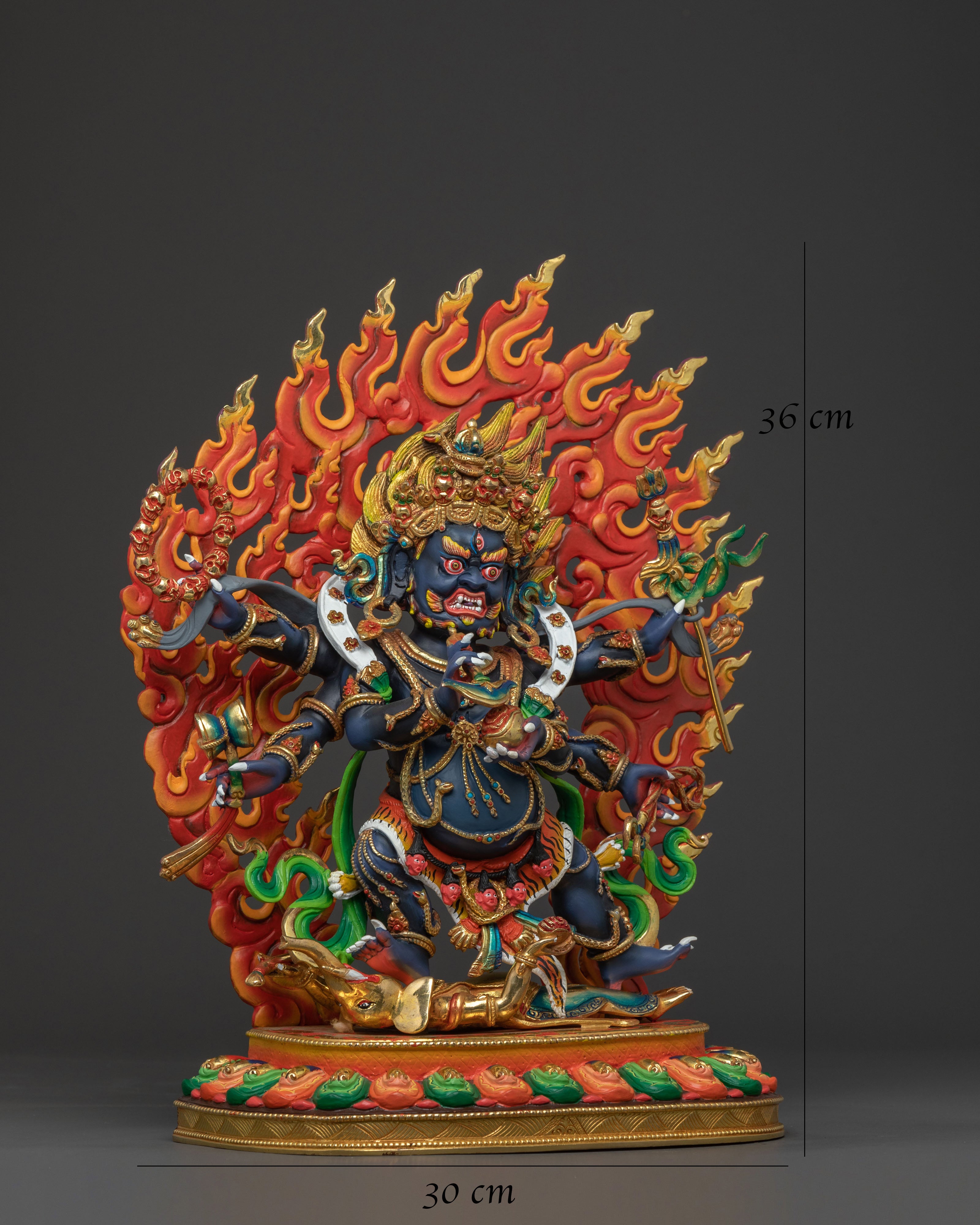 Six Armed Mahakala Statue | Supreme Guardian