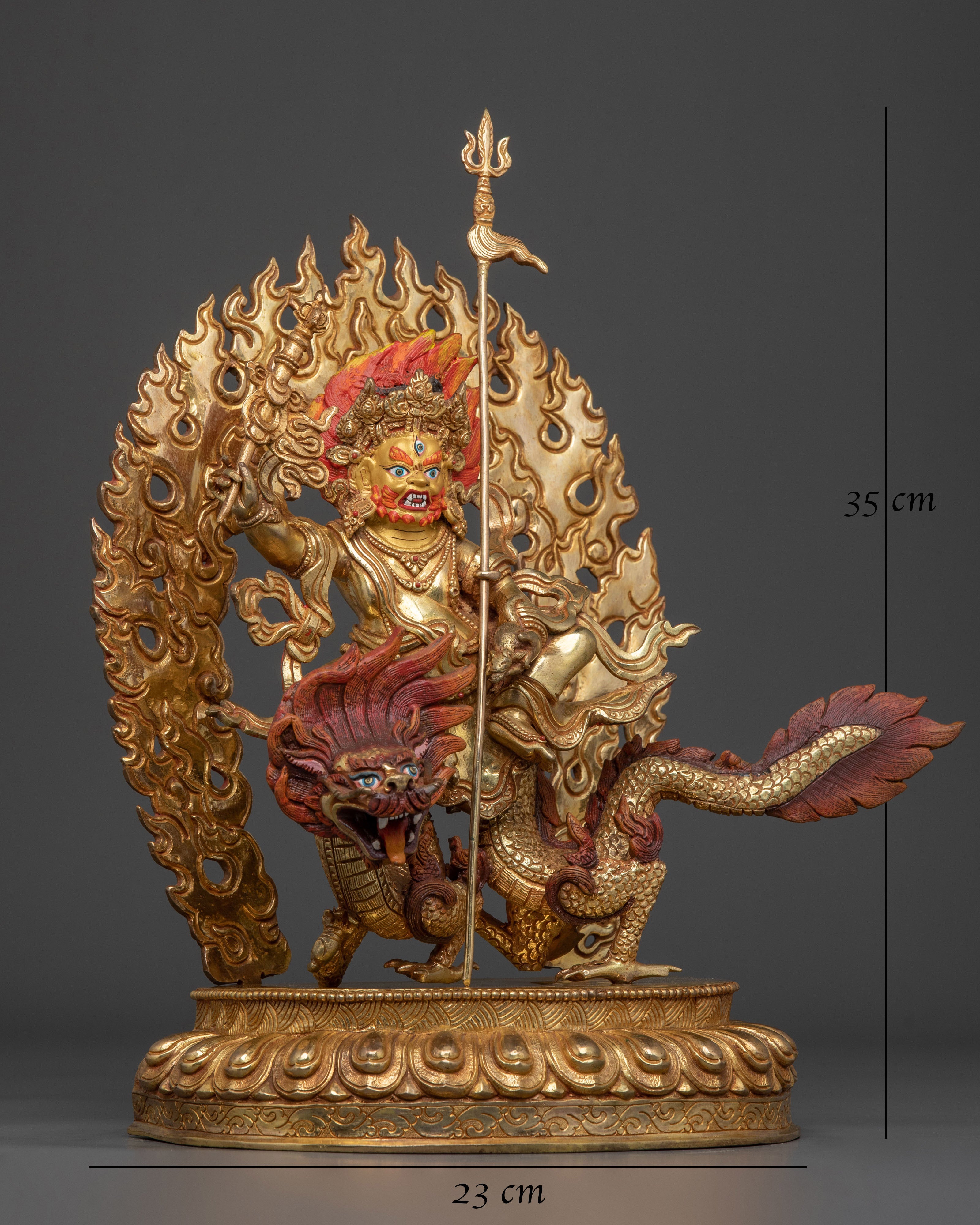 Sacred White Dzambhala Wealth Protector Statue
