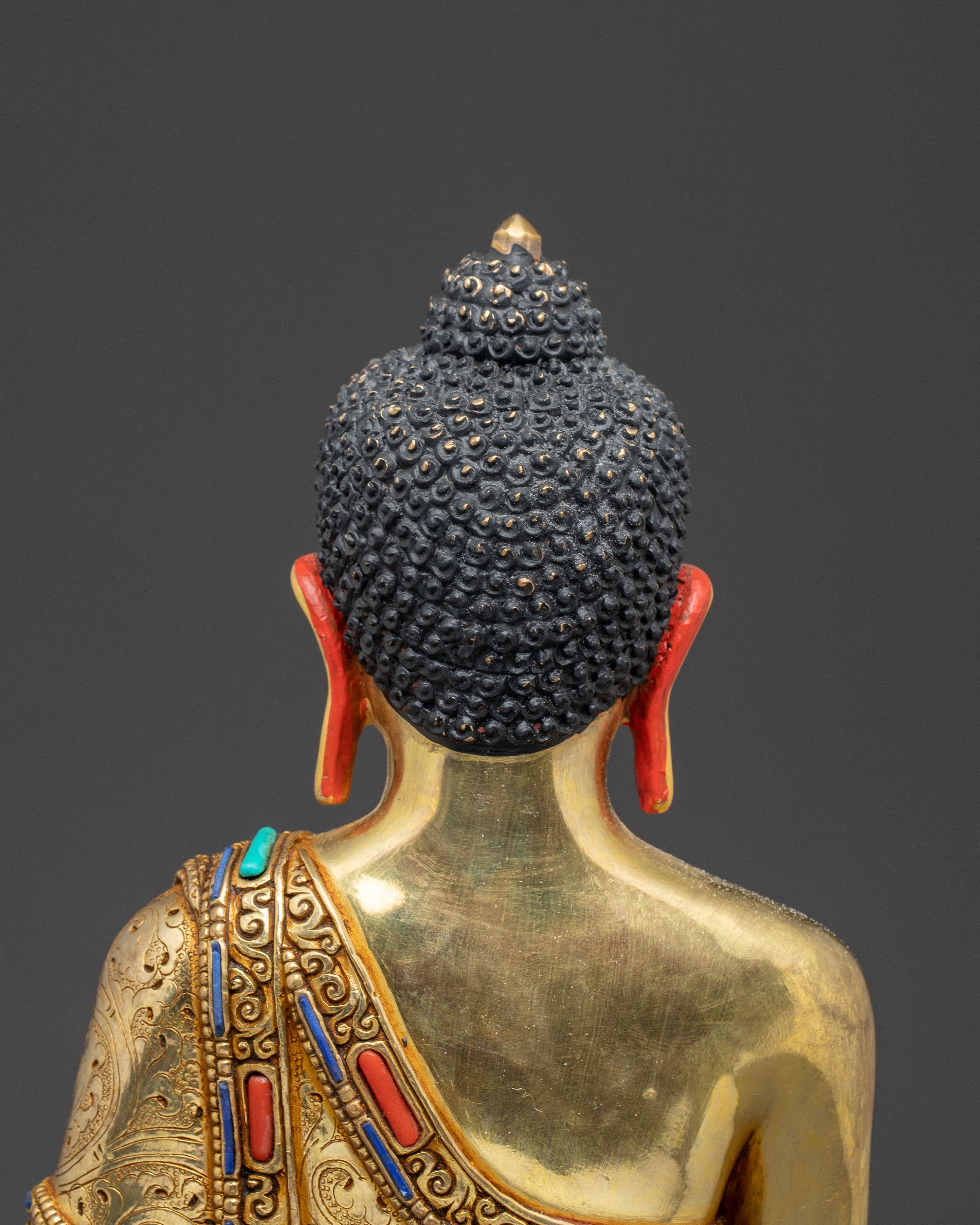 The Buddhist Healing Statue of Medicine Buddha | Nepali Handmade Icon