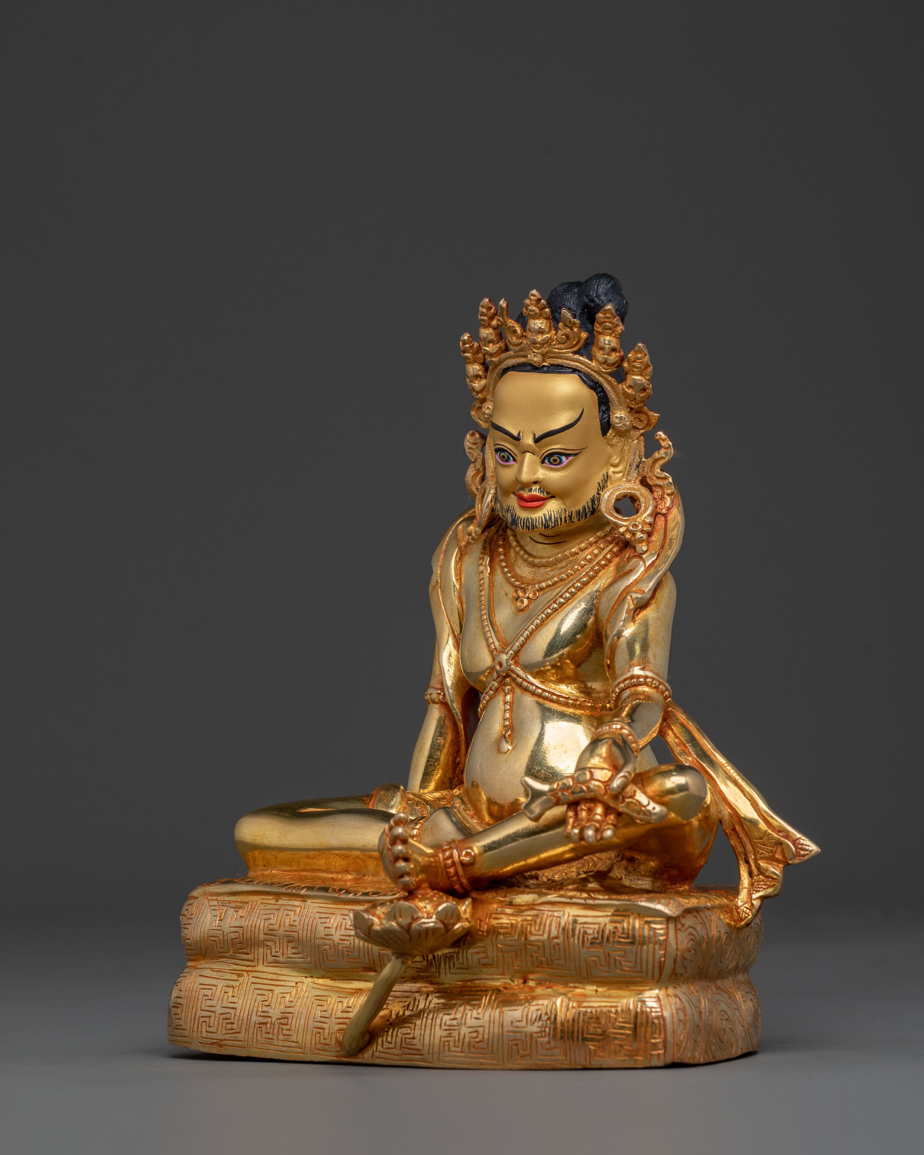 Naropa & Tilopa Statue Set | 24K Gold Gilded Figurines
