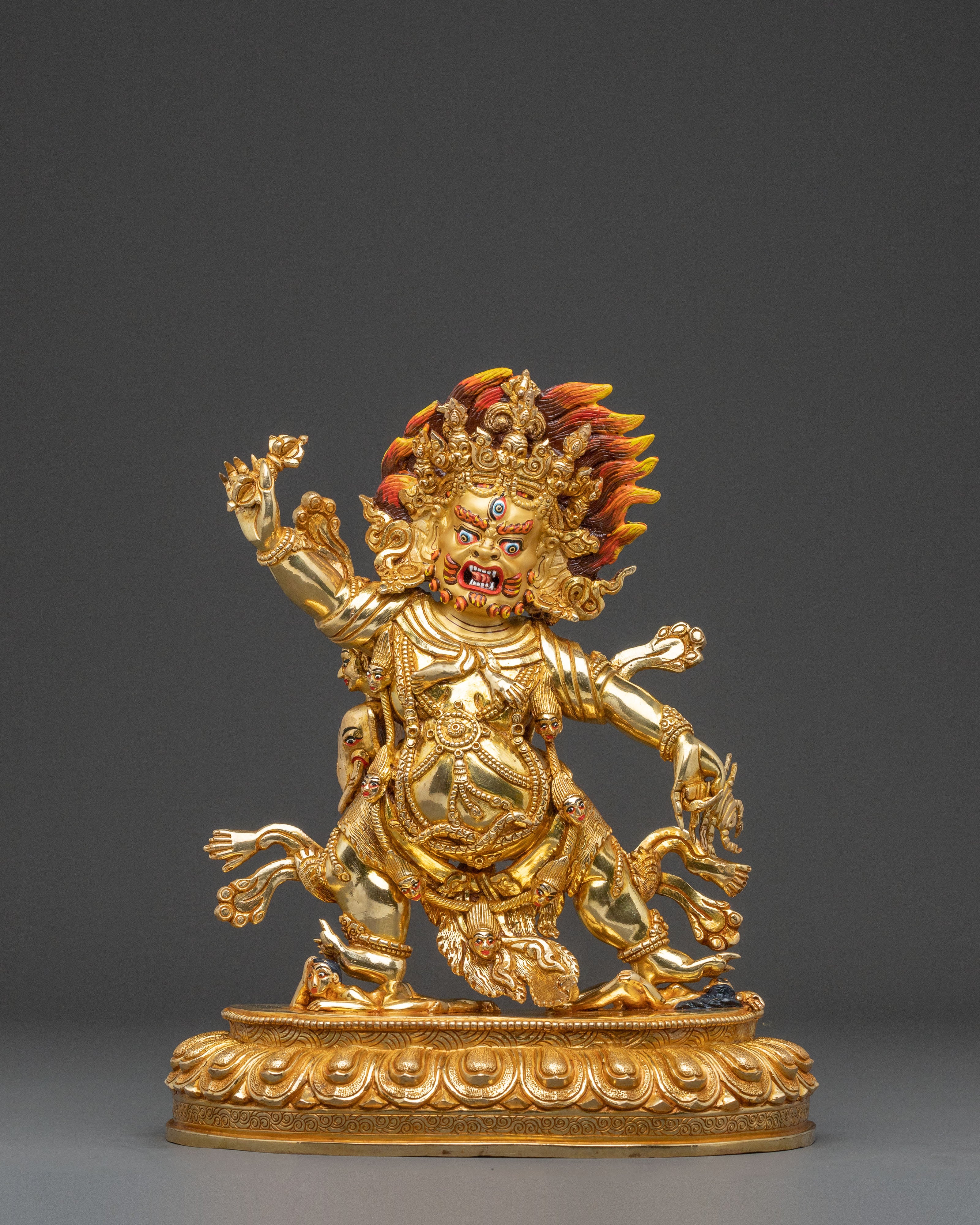 Guru Dragpo Spiritual Statue: Wrathful Protector Art