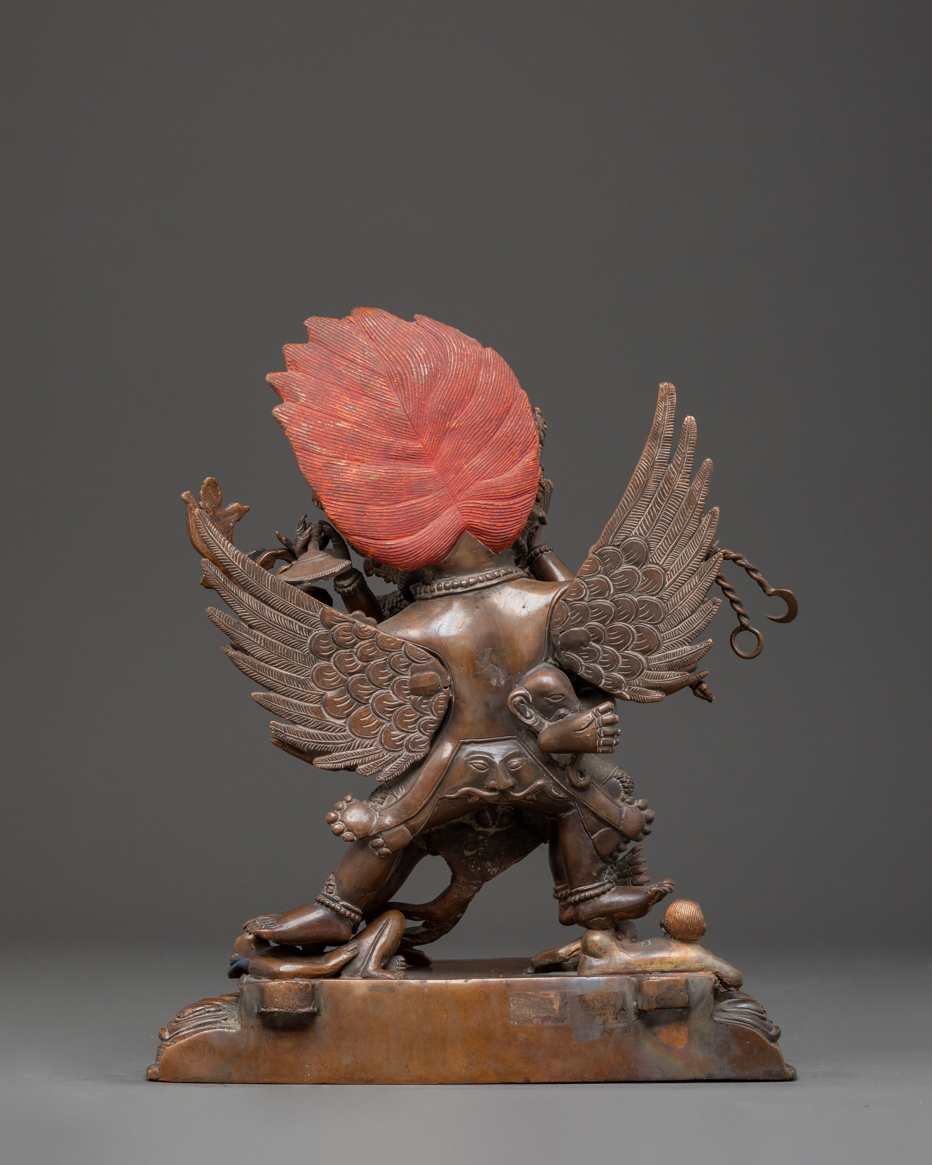 Handmade Hayagriva Oxidized Copper Statue | Fierce Tantric Deity