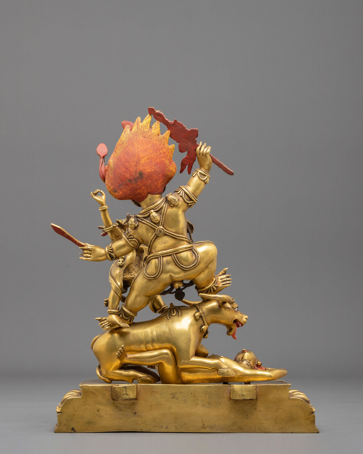 Yama Dharmaraja Sculpture | Tibetan Protector Figurine
