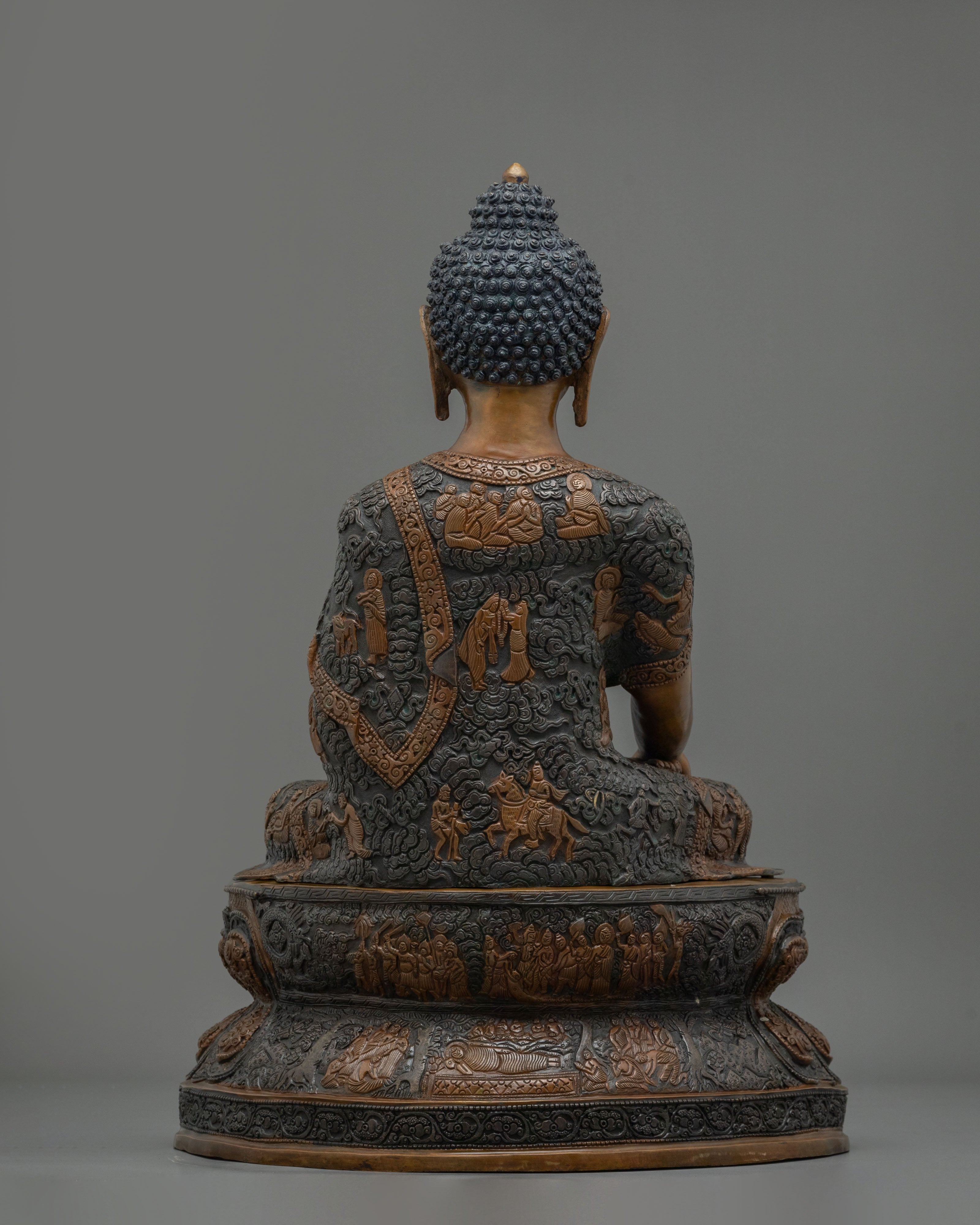 Shakyamuni Buddha Statue | Oxidized Figurine with Acrylic Painting