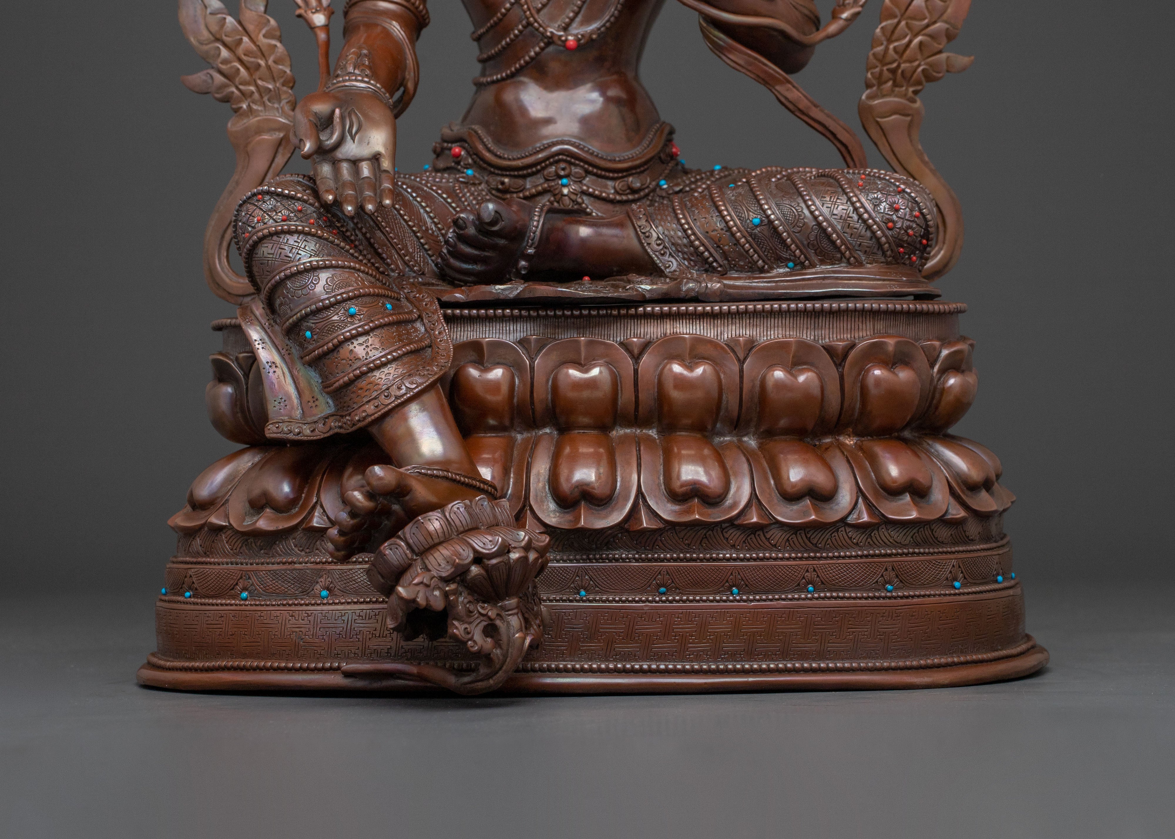 Green Tara Spiritual Statue | Buddhist Altar Decor