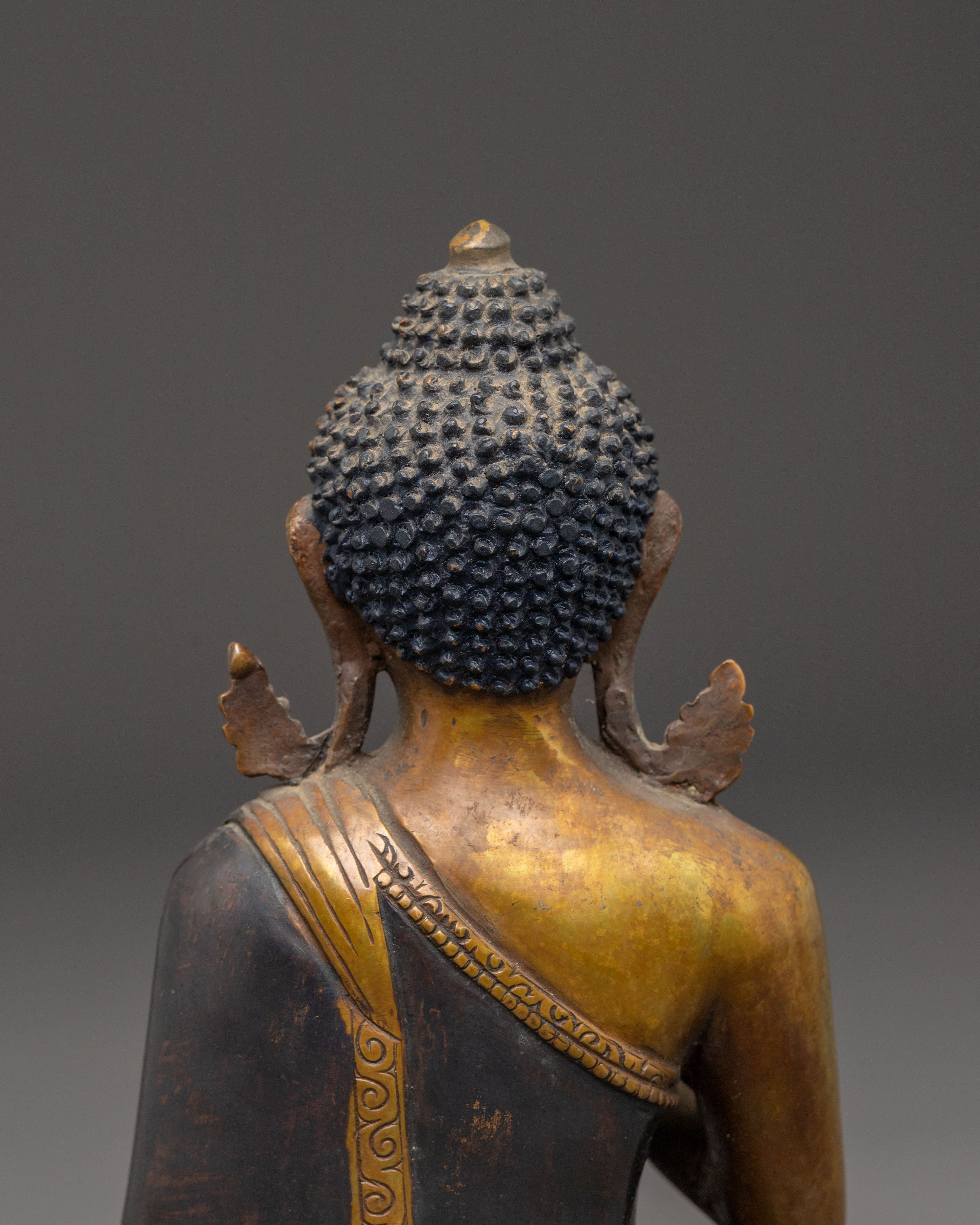 Handcrafted Vairocana Oxidized Copper Statue | Perfect for Meditation