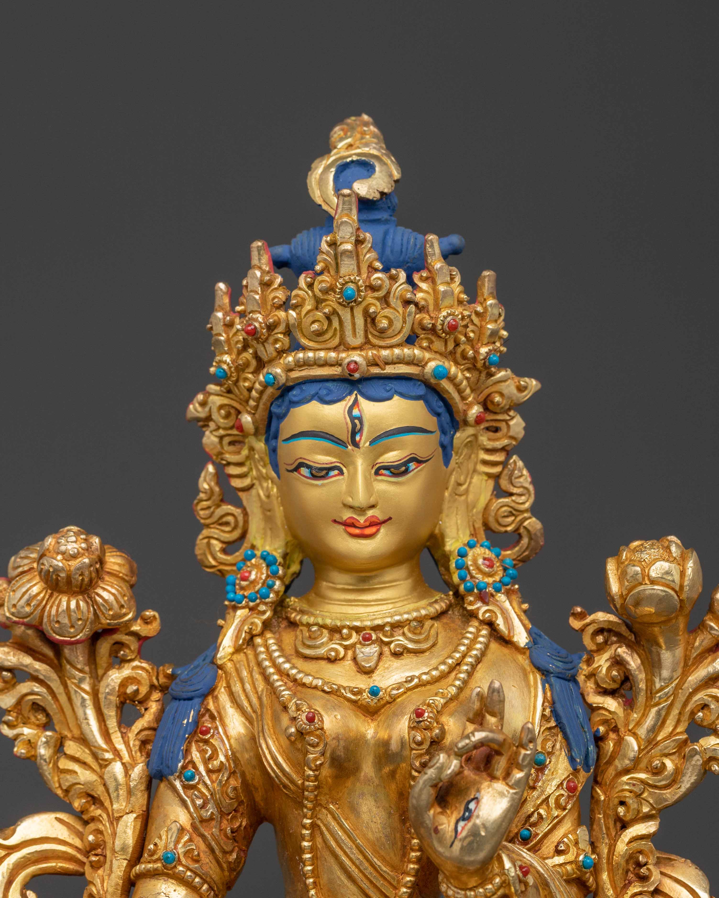 White Tara Sacred Longevity Statue | Buddhist Goddess