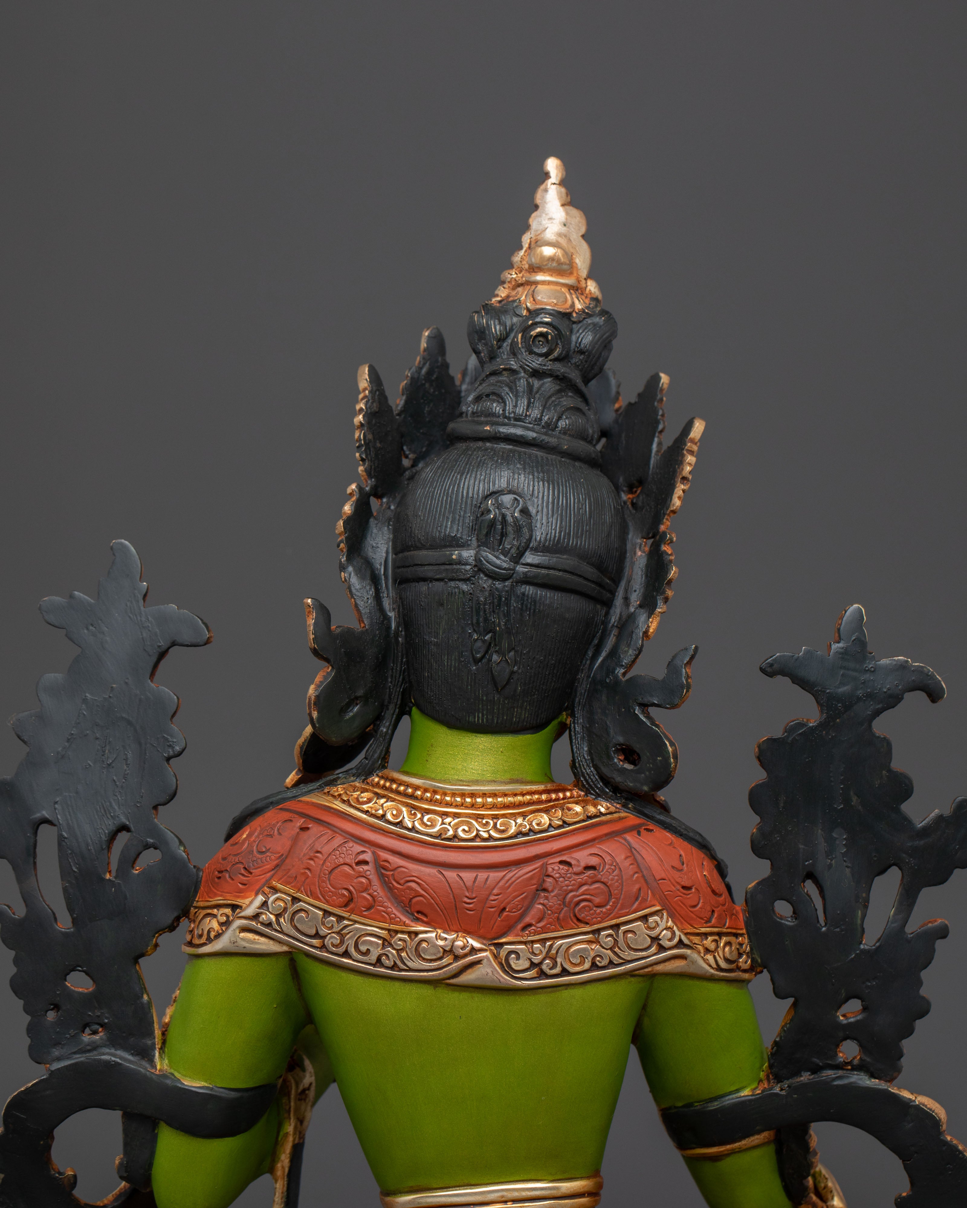 Green Tara Copper Statue | Handcrafted Serenity