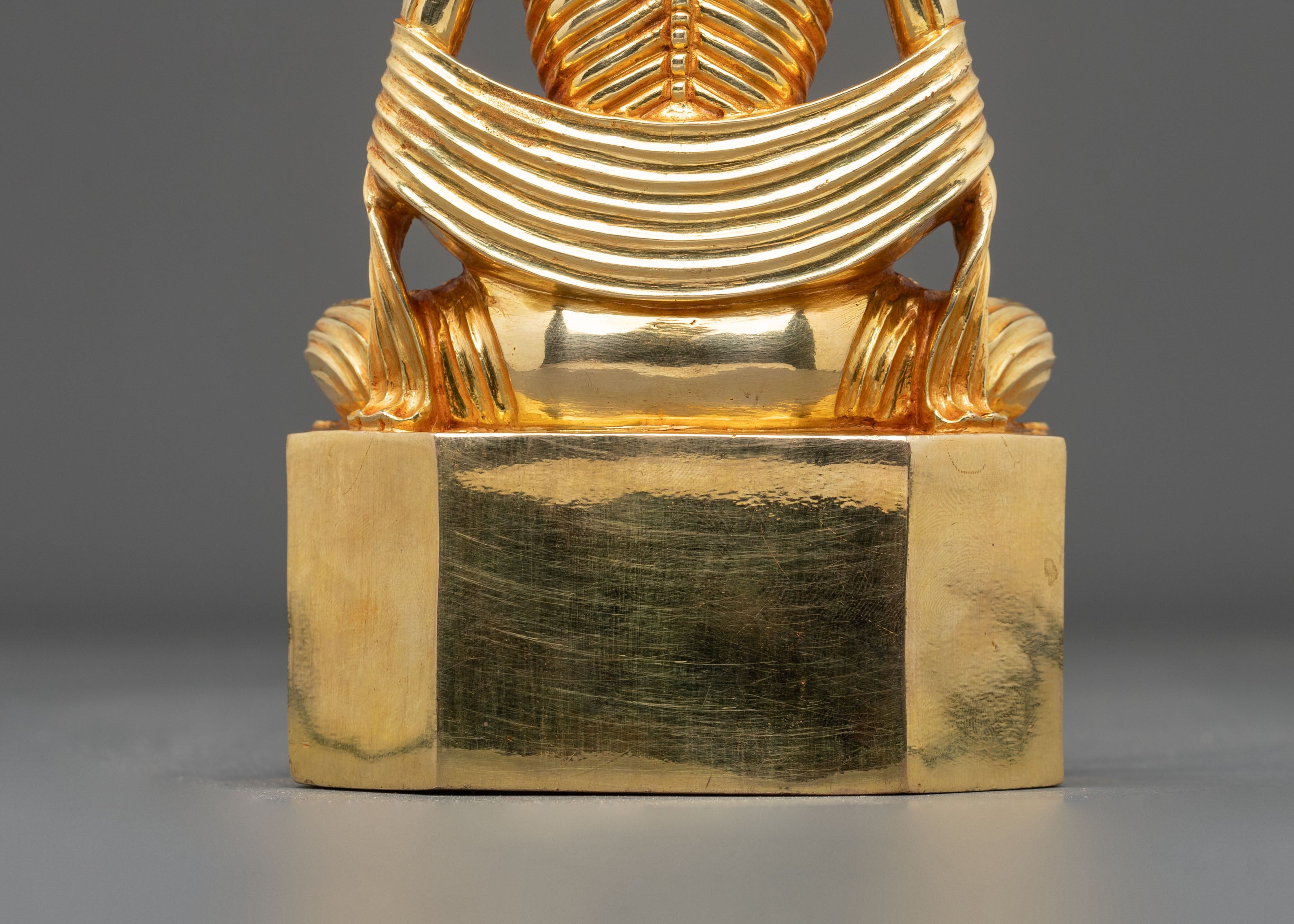 Fasting Buddha Statue | 24K Gold Gilded Figurine