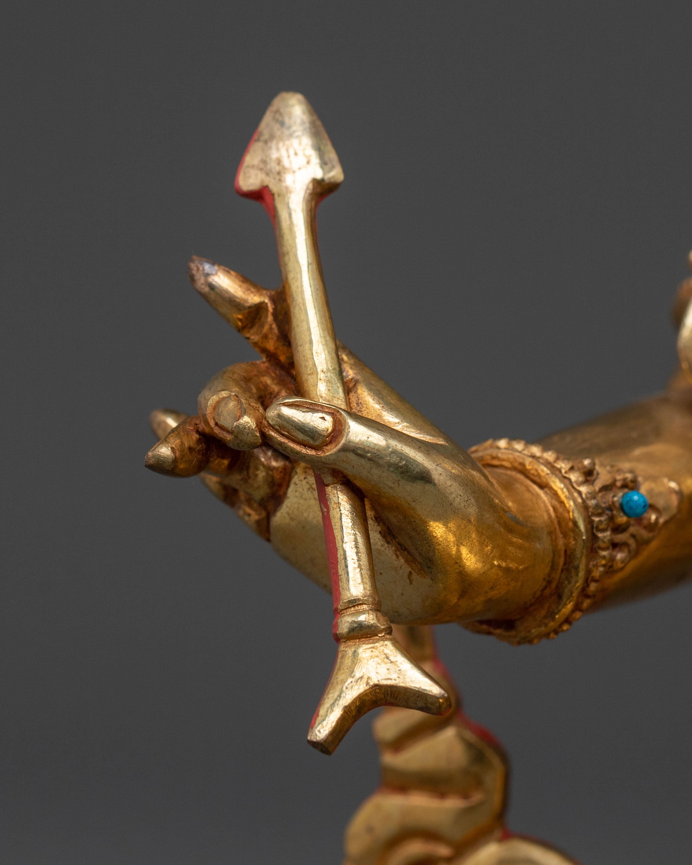 Maha Manjushri Sacred Figurine | Tibetan Buddhist Deity Sculpture