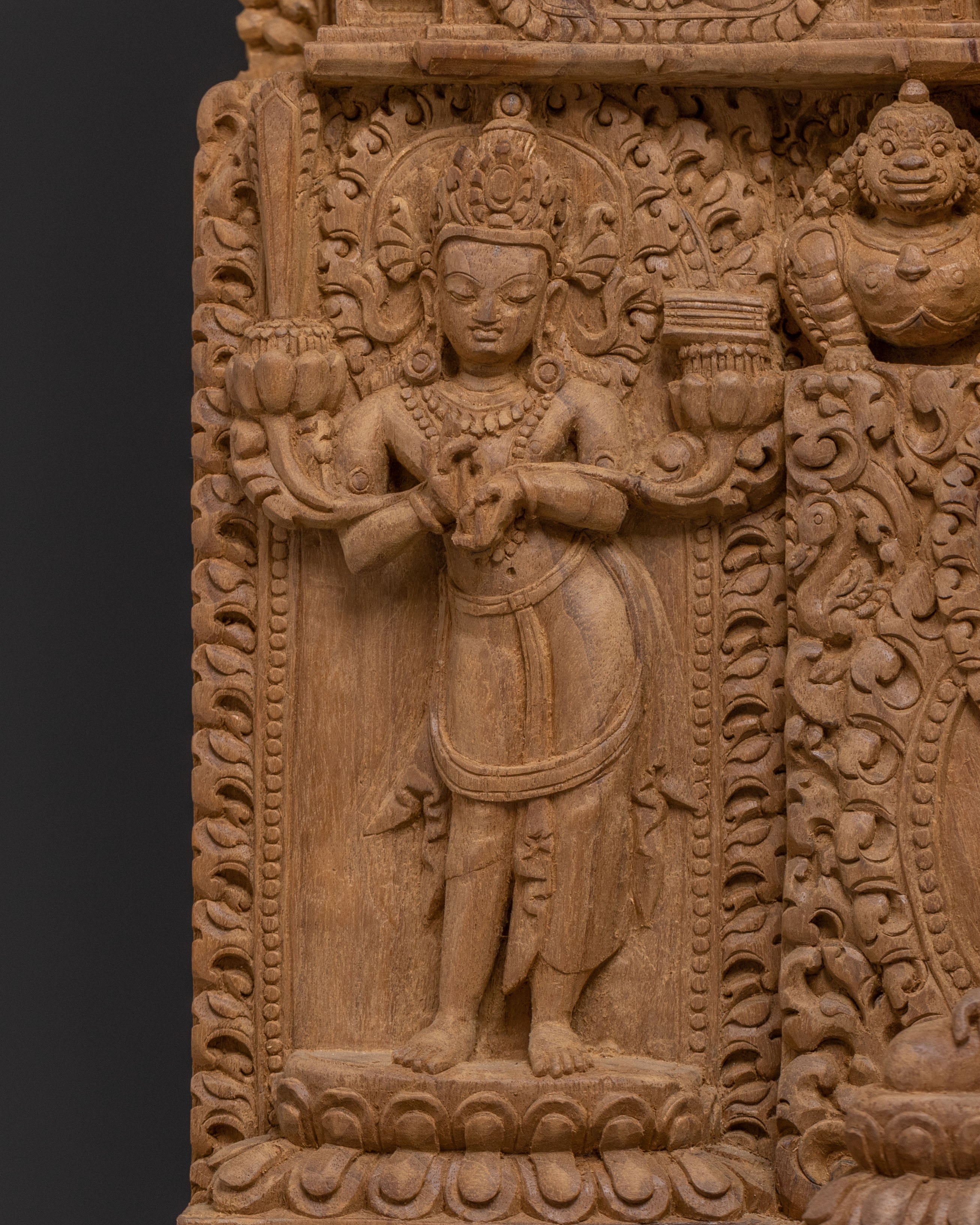 Namasangiti Wisdom Wooden Sculpture | Promoting Enlightenment