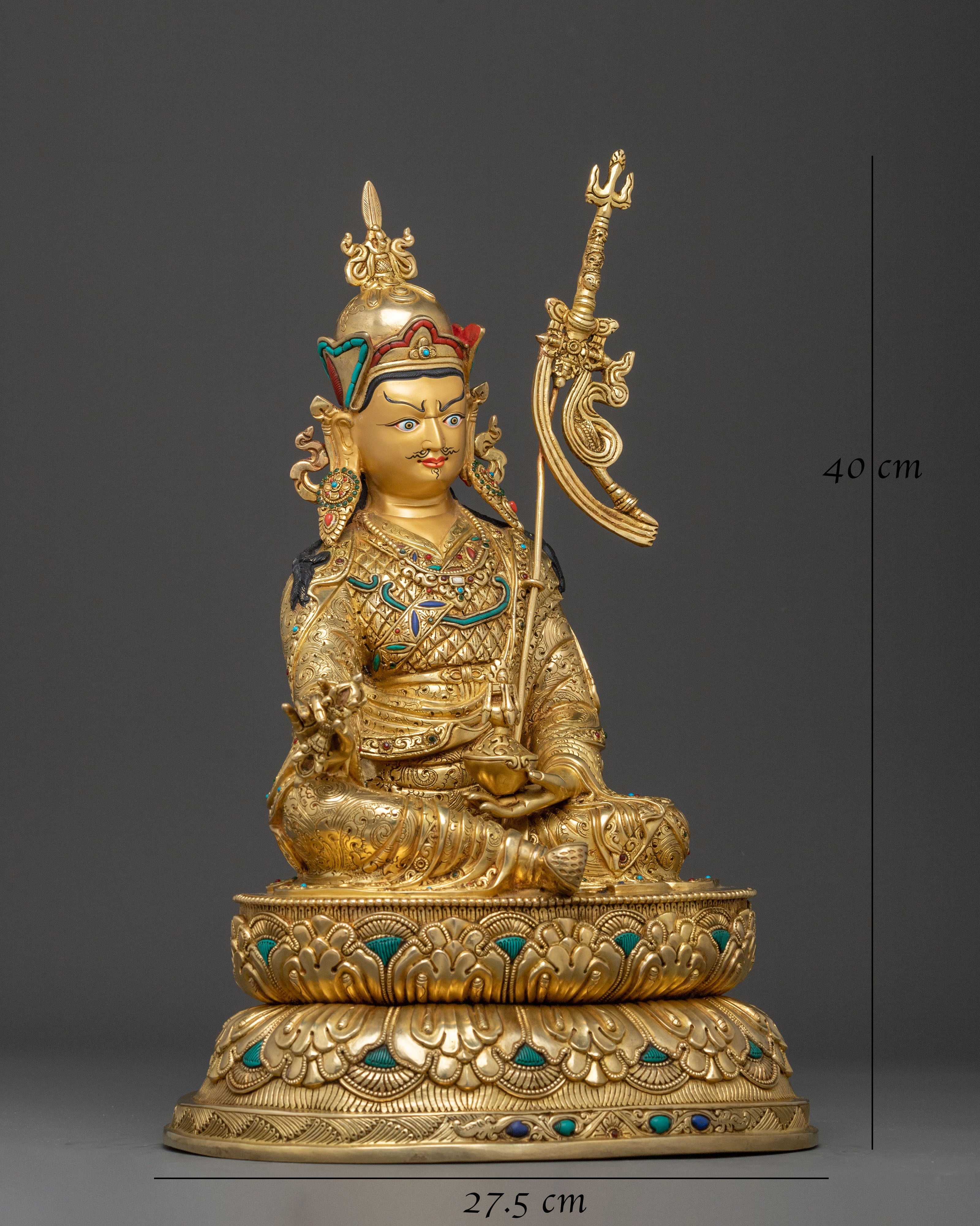 Lotus Born Guru Rinpoche Icon | Lotus-Born Master and Tantric Guru