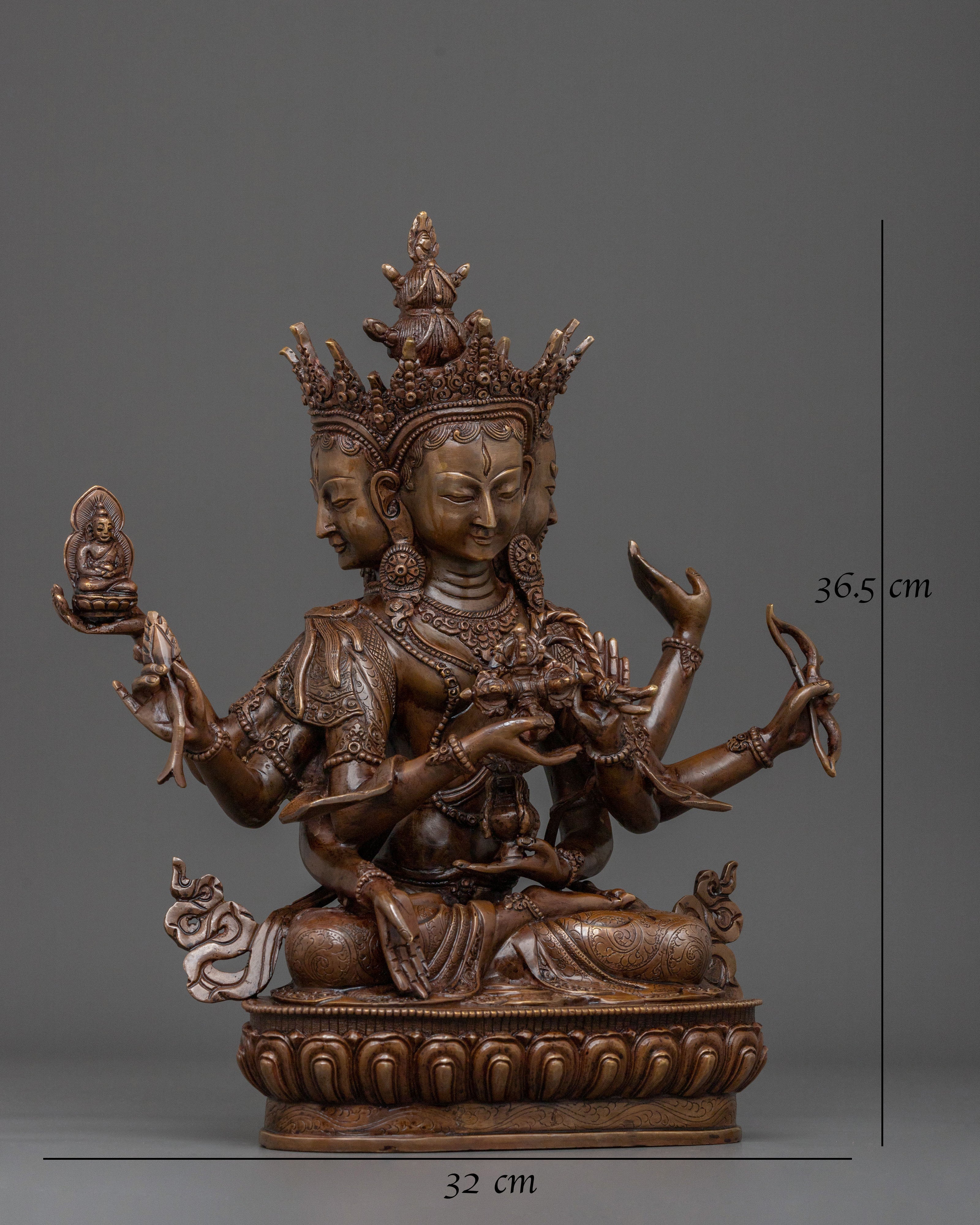 Namgyalma Oxidized Copper Statue | Home Decor