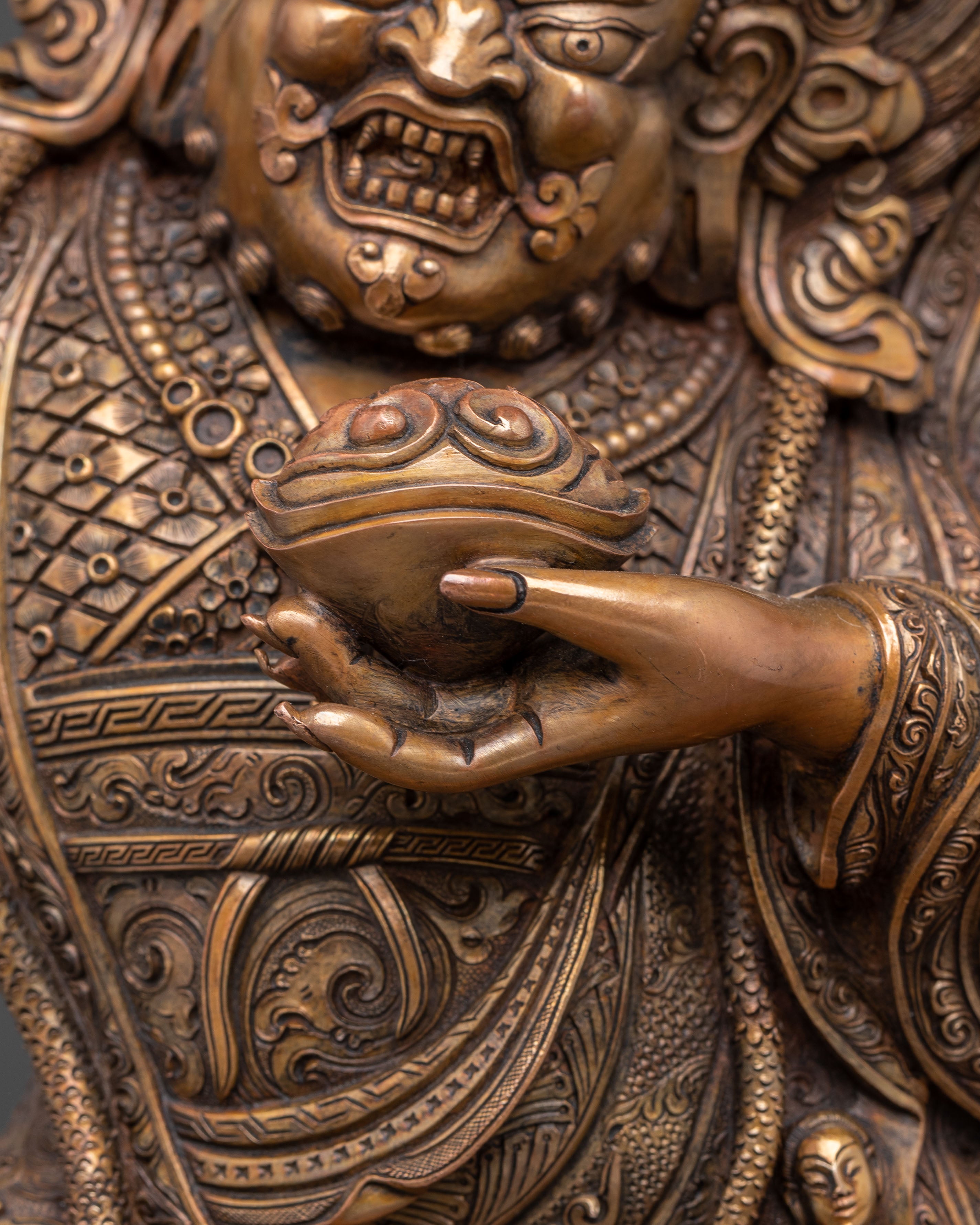 Bernagchen Mahakala Copper Statue | Protector of the Dharma