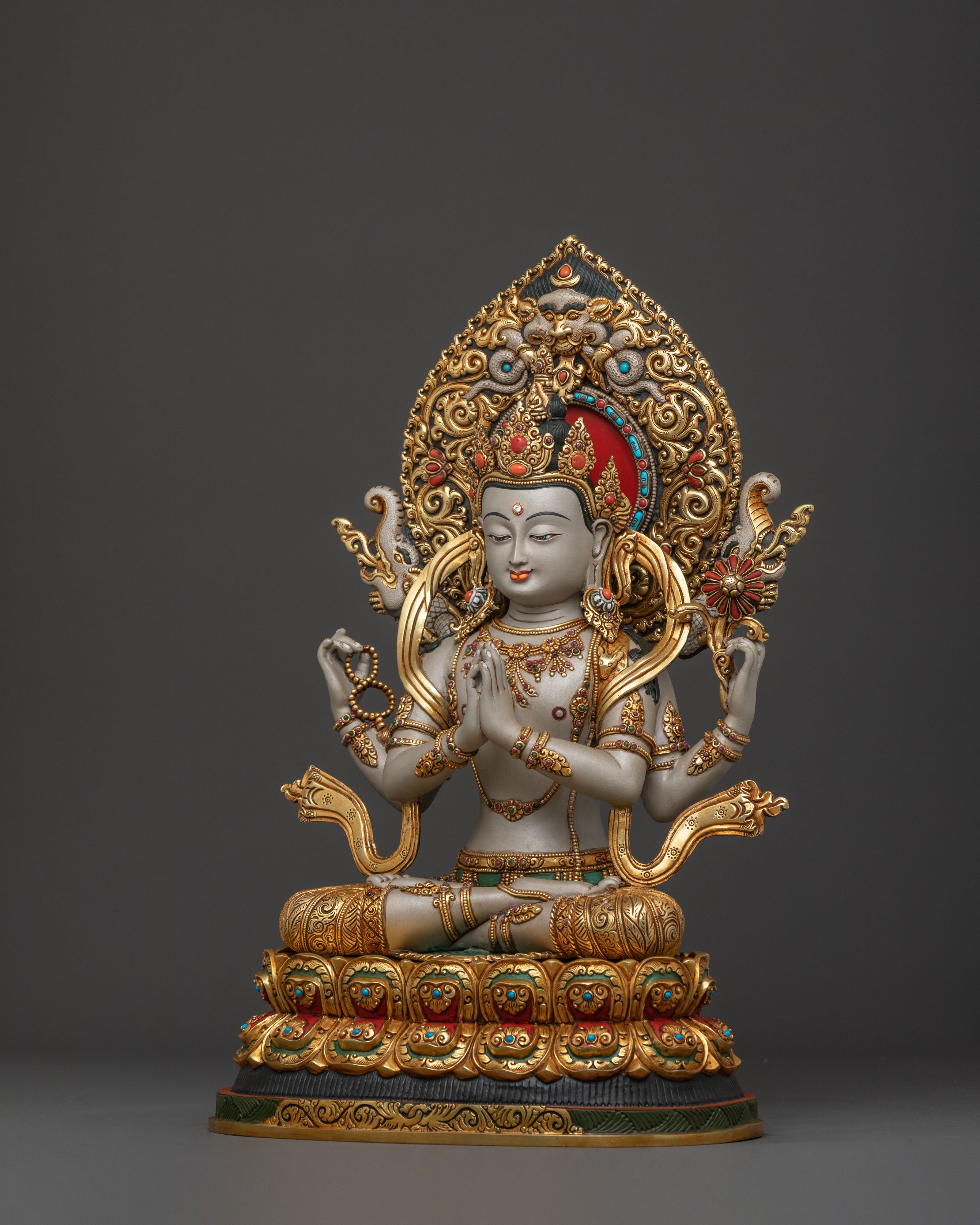 Chenrezig Peace Statue | Meditation Figure