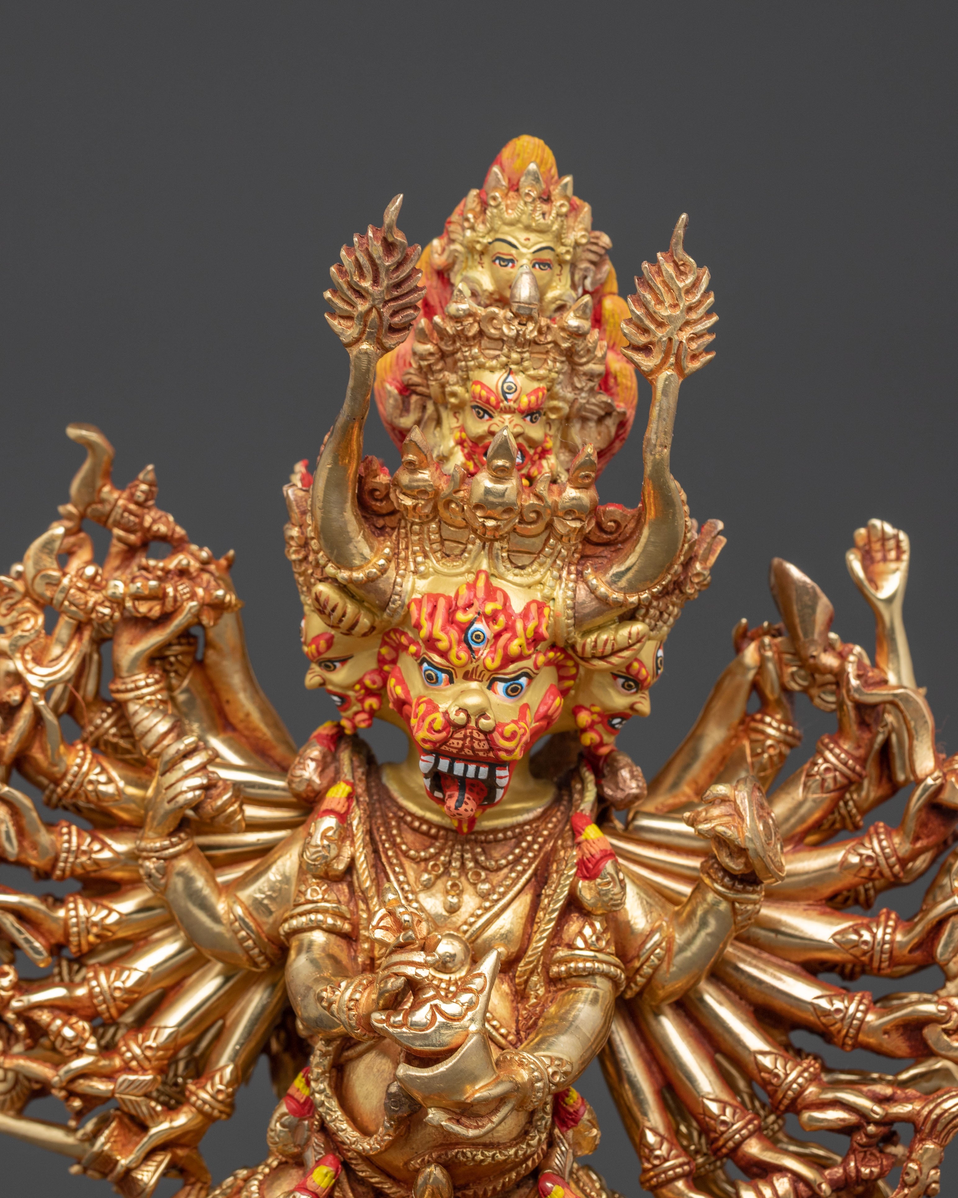 Handcrafted Statue of Yamantaka Manifestation of Manjushri | Guardian of Wisdom