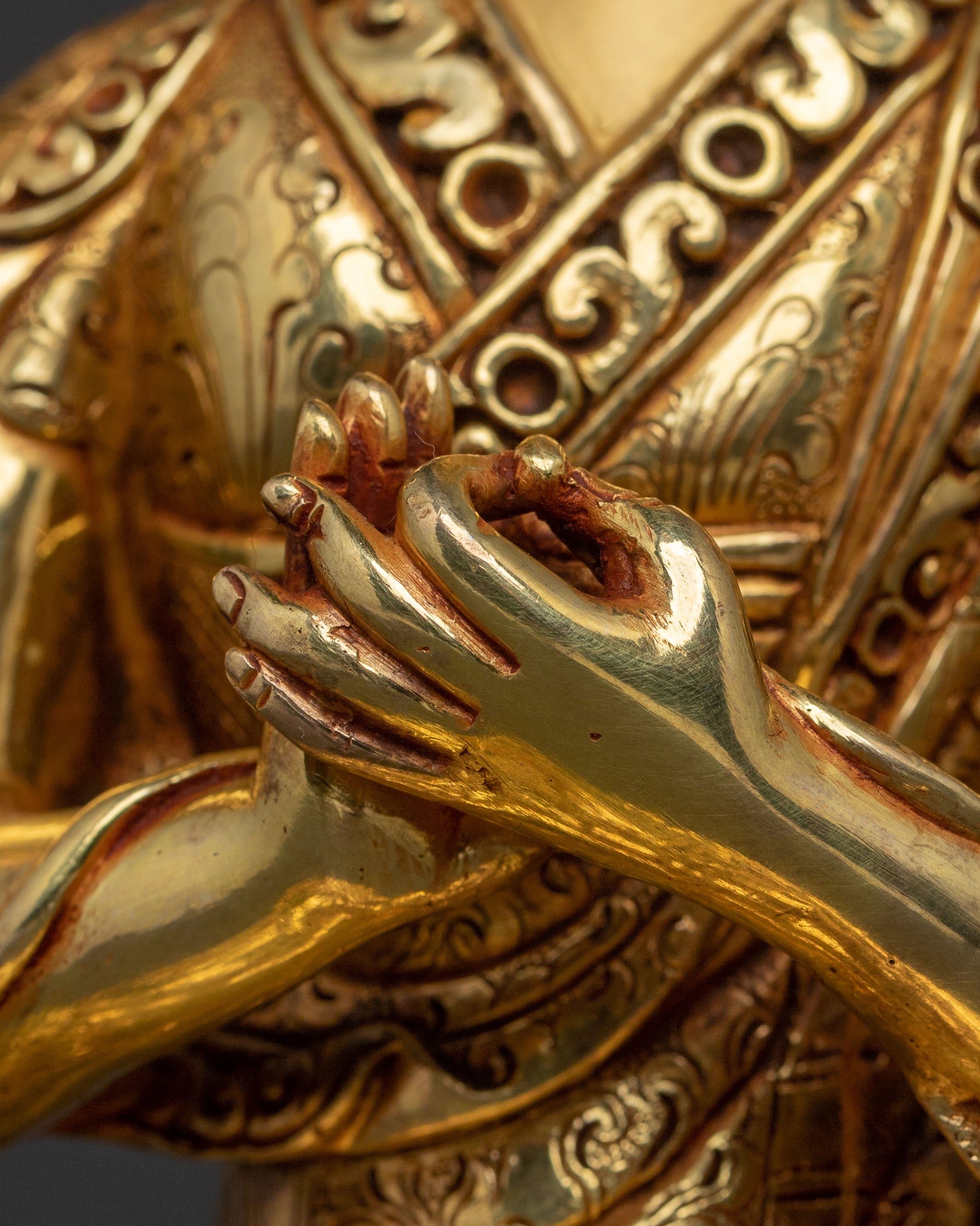 Sacred Tsongkhapa Statue with Disciples | Symbol of Wisdom