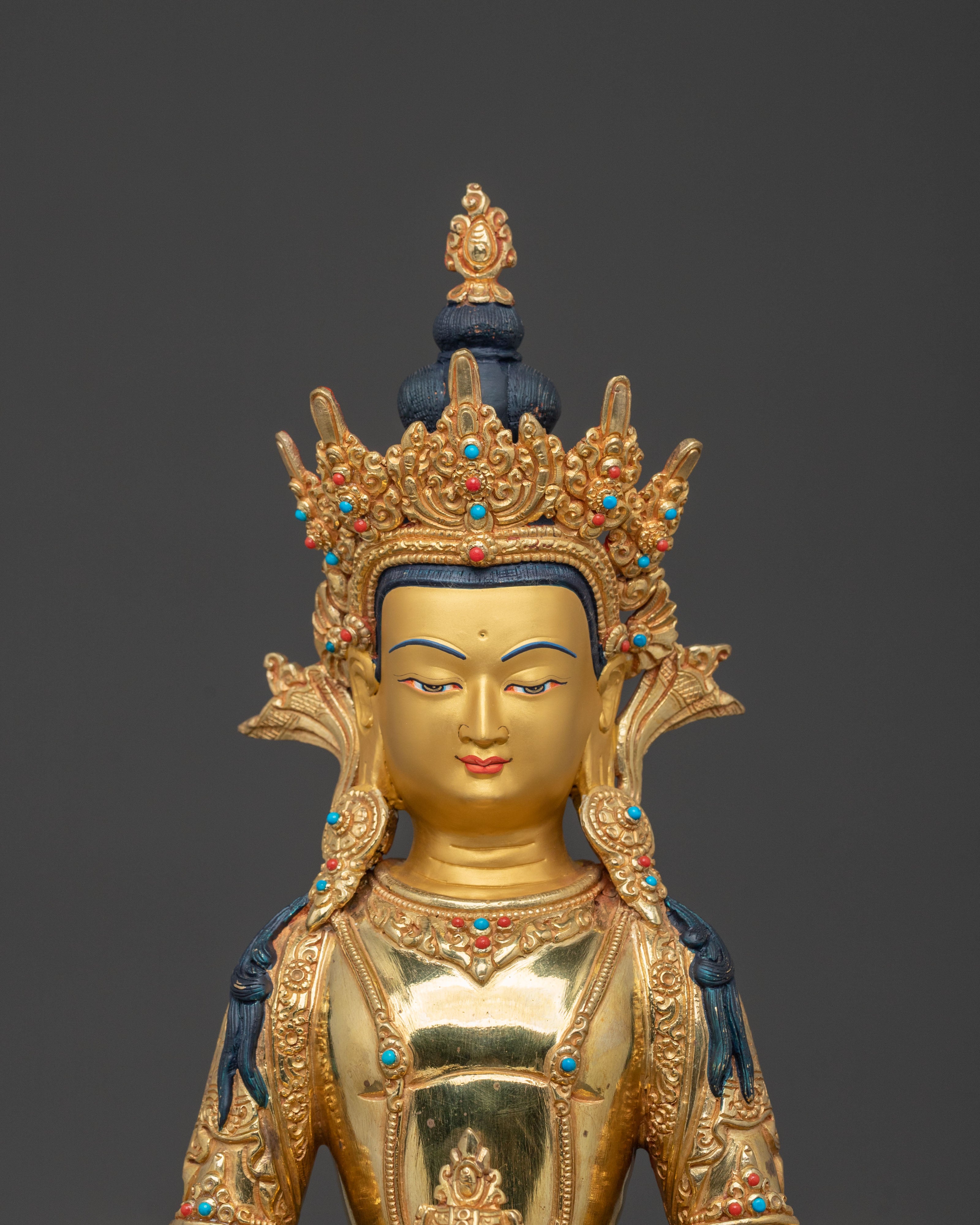 Handcrafted Amitayus Buddha Statue | Longevity Figure