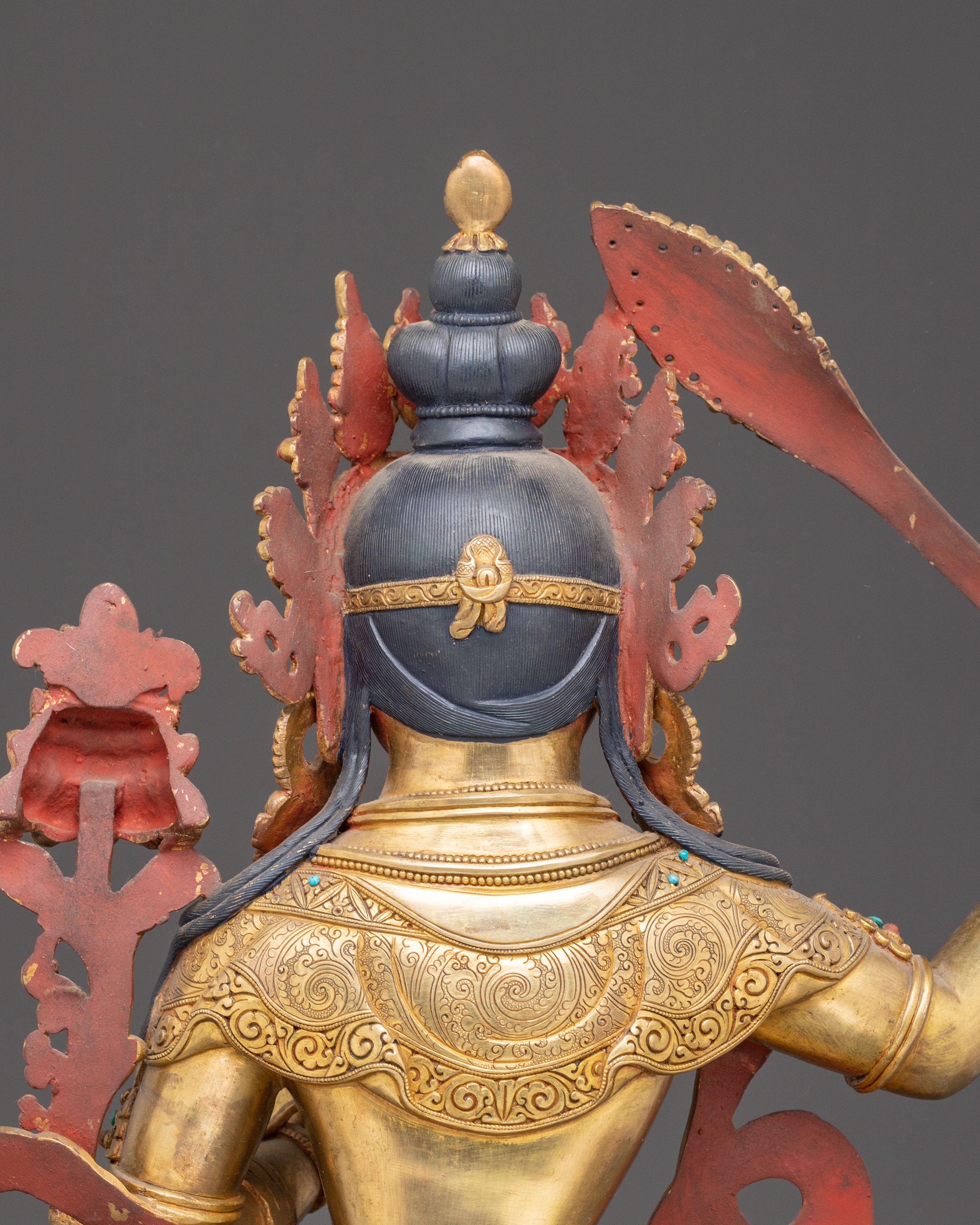 Manjushri Bodhisattva Handcrafted Statue | Traditional Himalayan Art