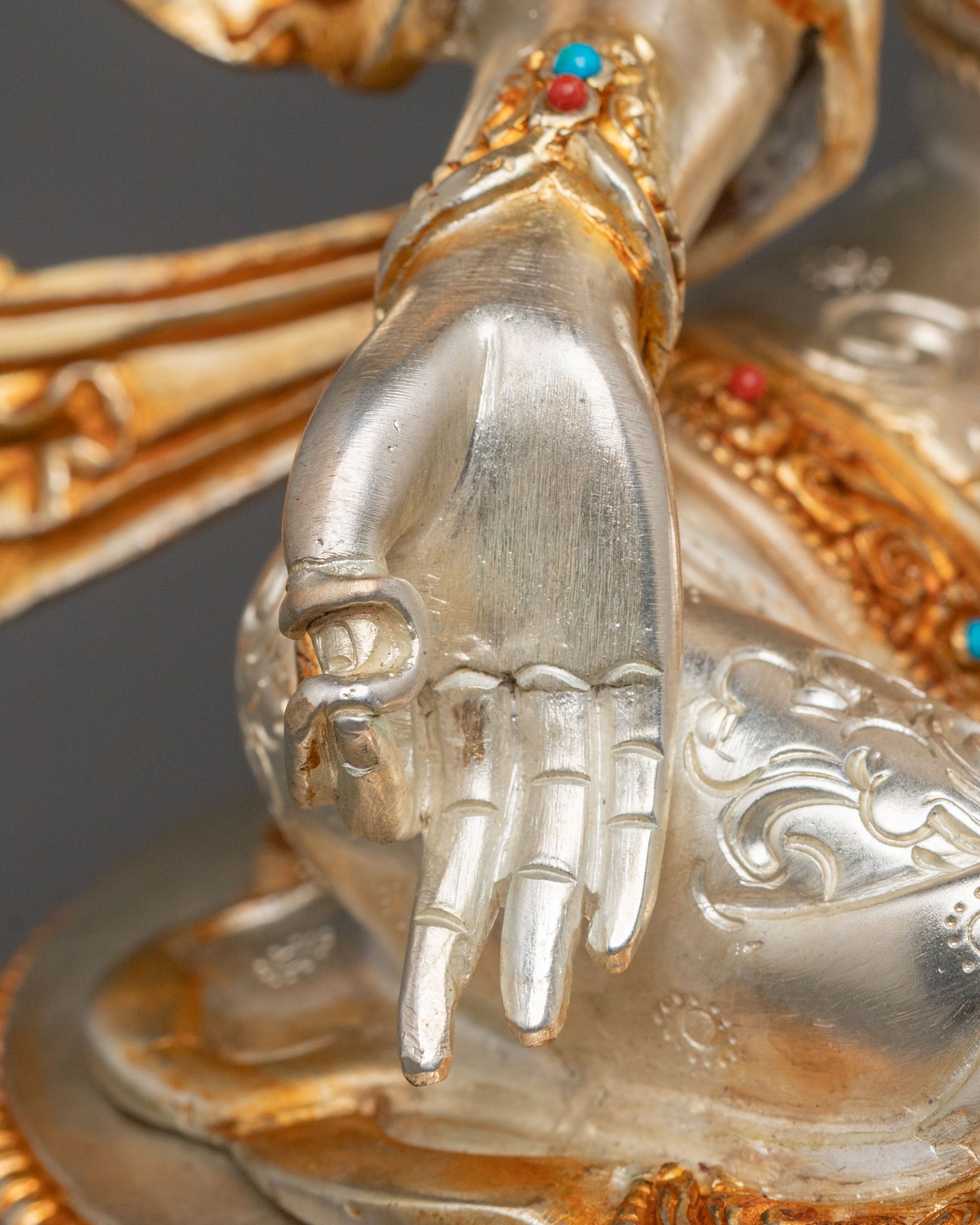 Green Tara Statue – Serene Copper Sculpture