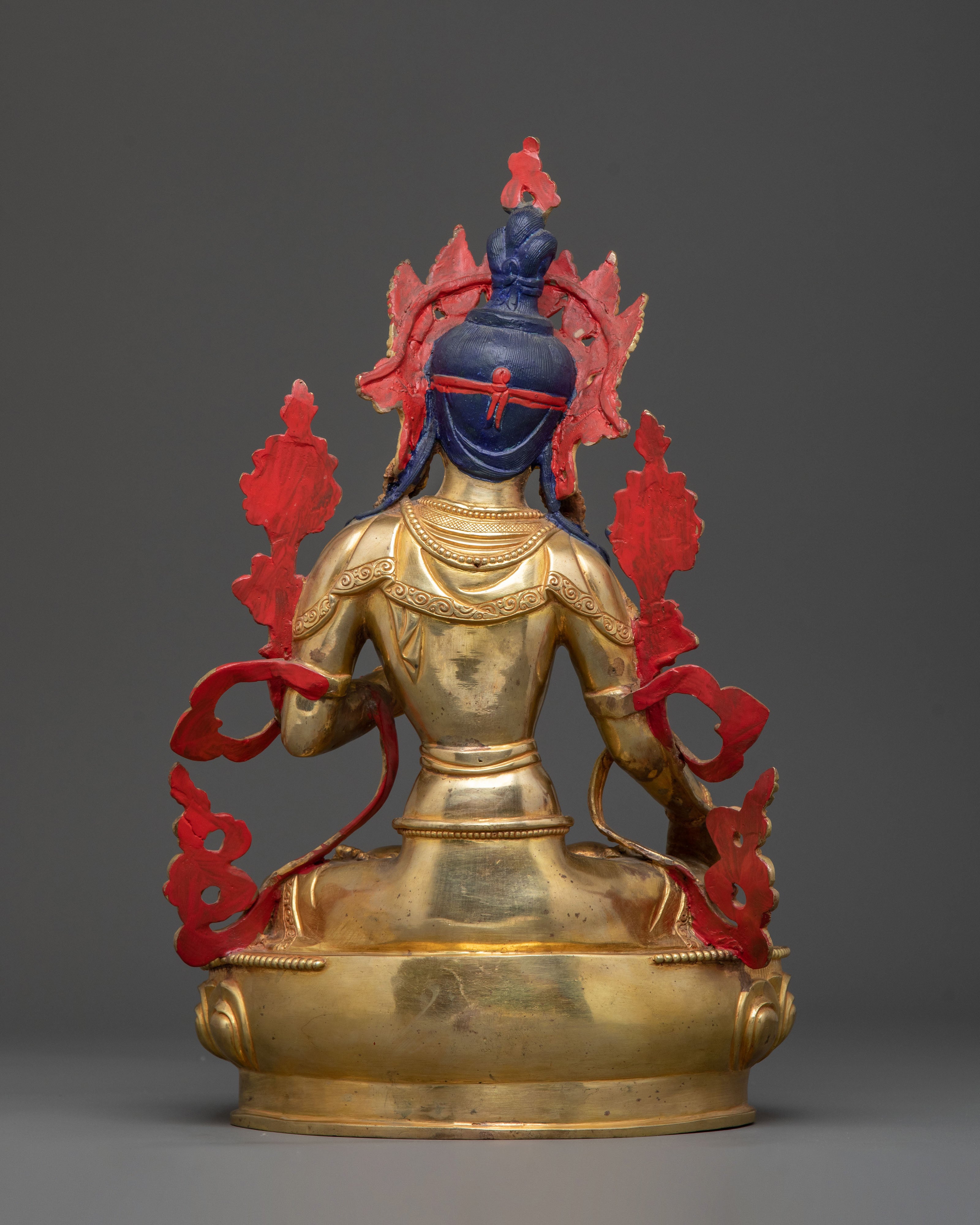 White Tara Statue | 24K Gold Gilded