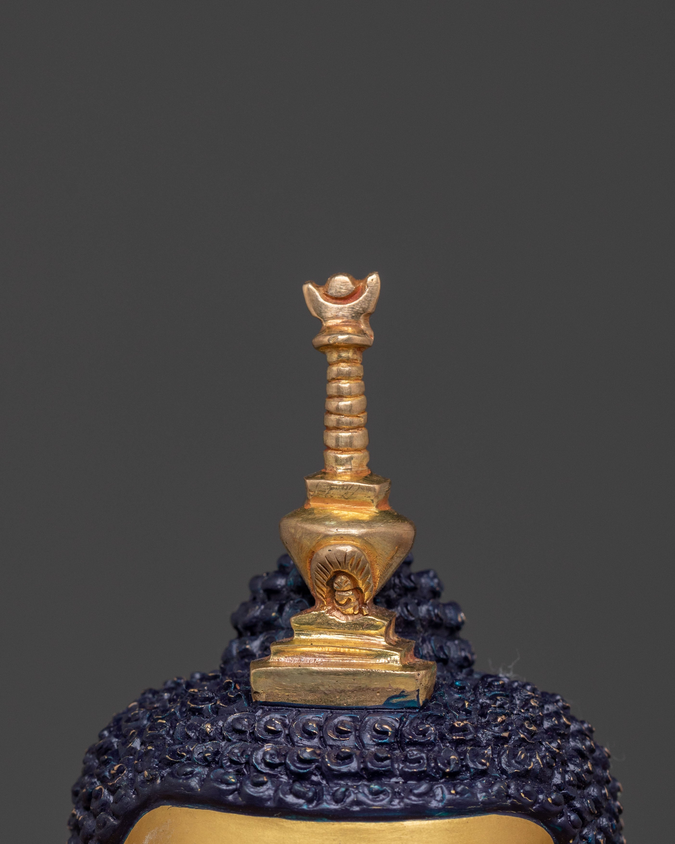 Maitreya Buddha Altar Statue | 24K Gold Gilded Icon