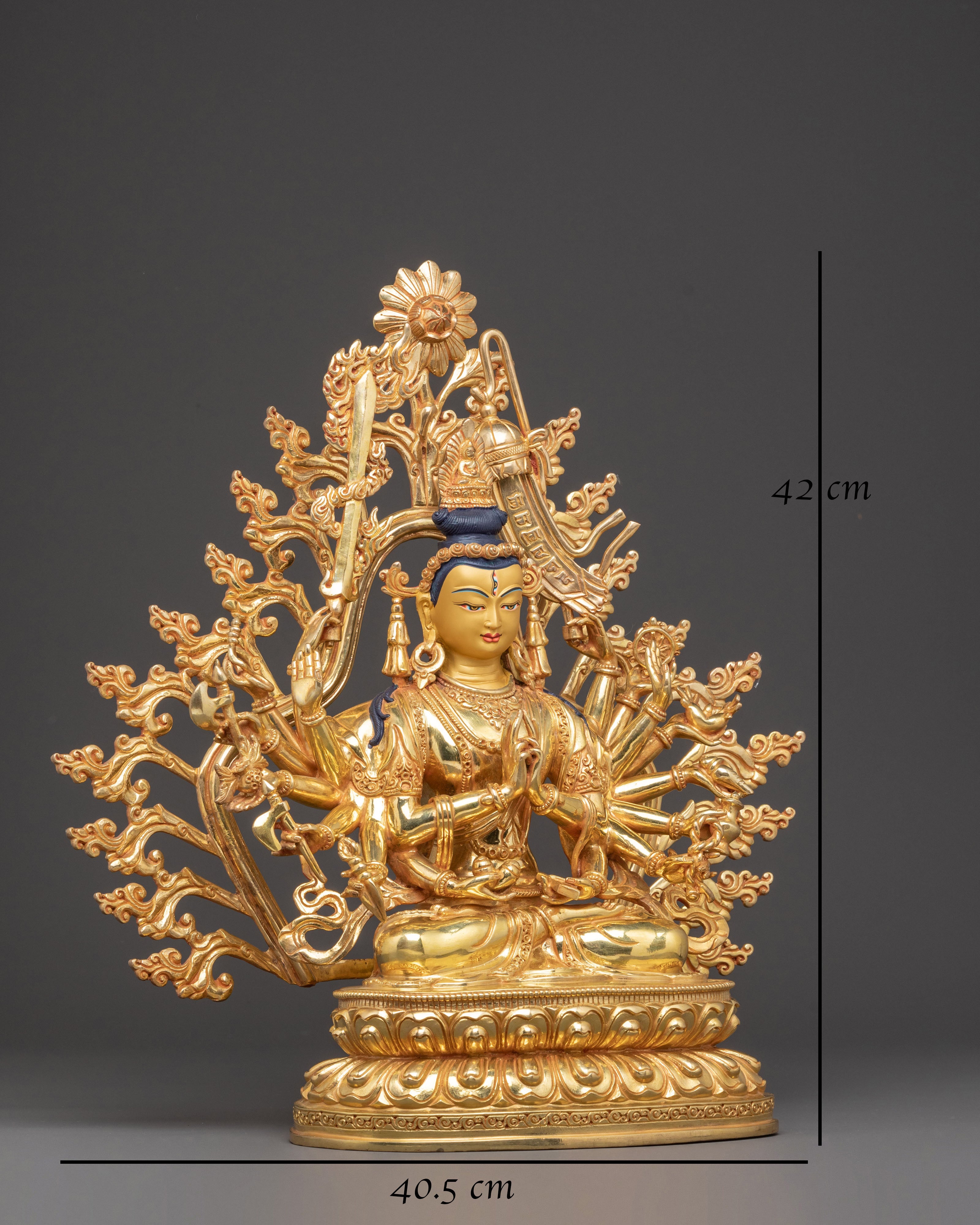 Serene Statue of Bodhisattva Cundi | A Symbol of Universal Compassion