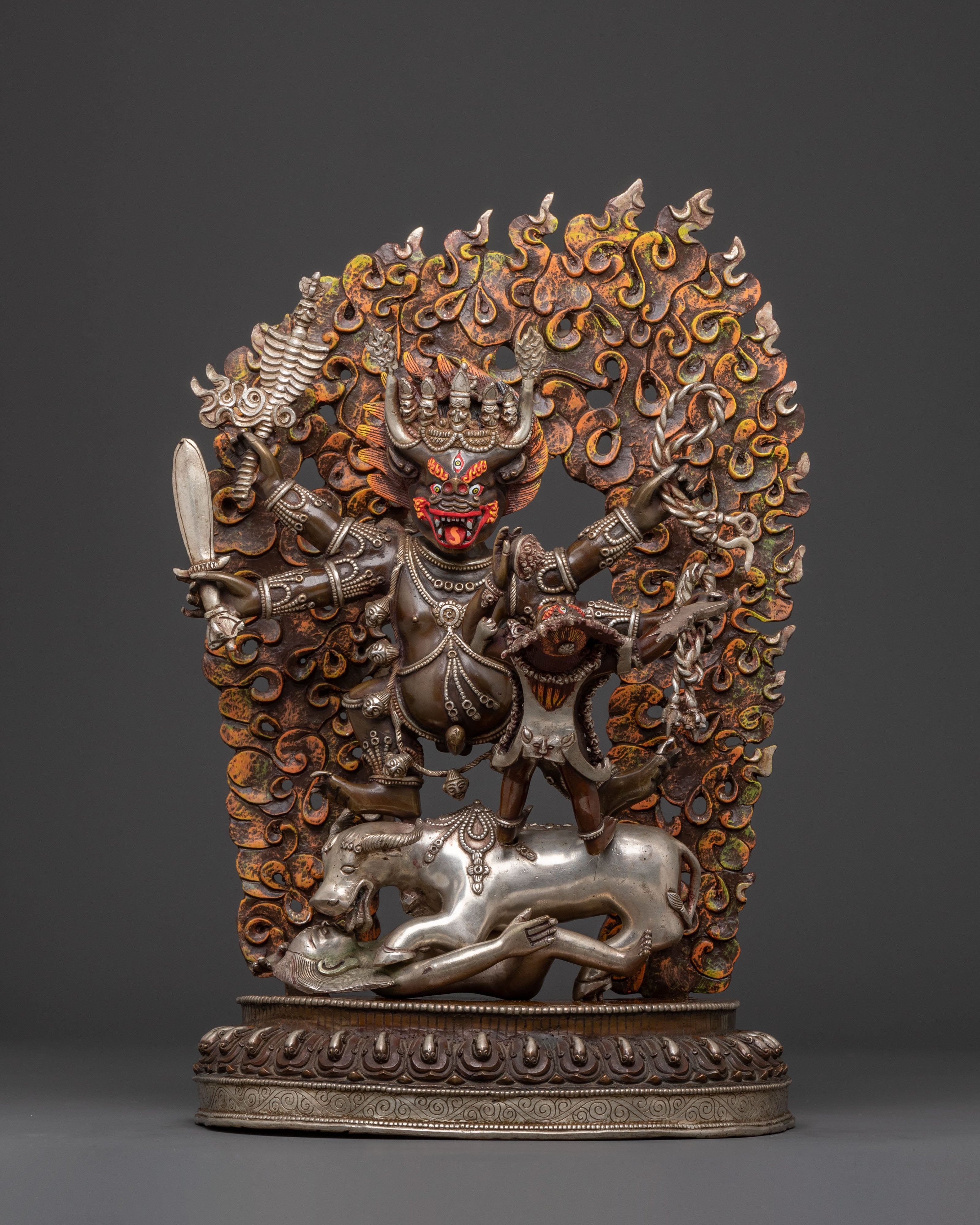 Handcrafted Statue of Yamantaka With Consort