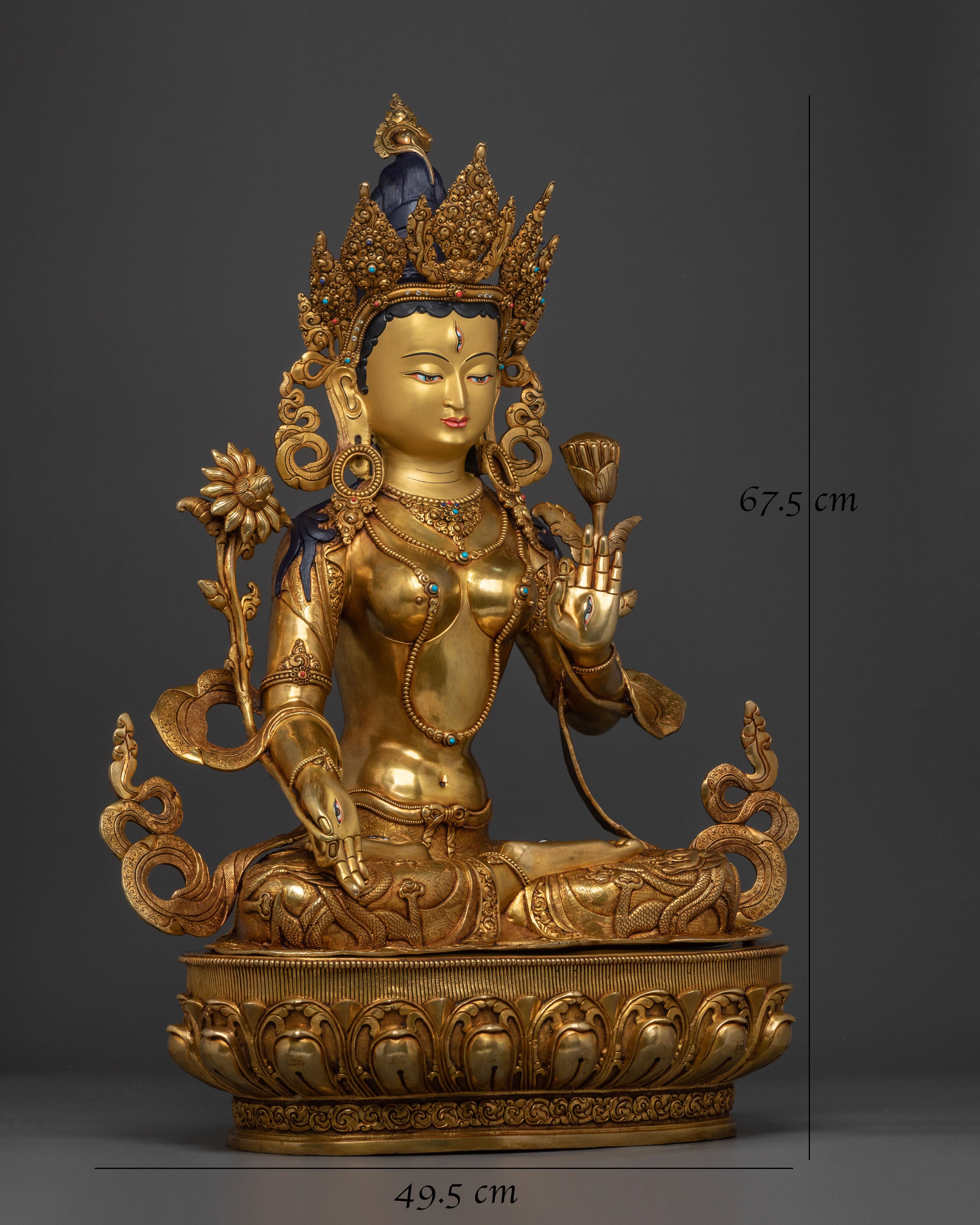 White Tara Statue: Goddess of Longevity