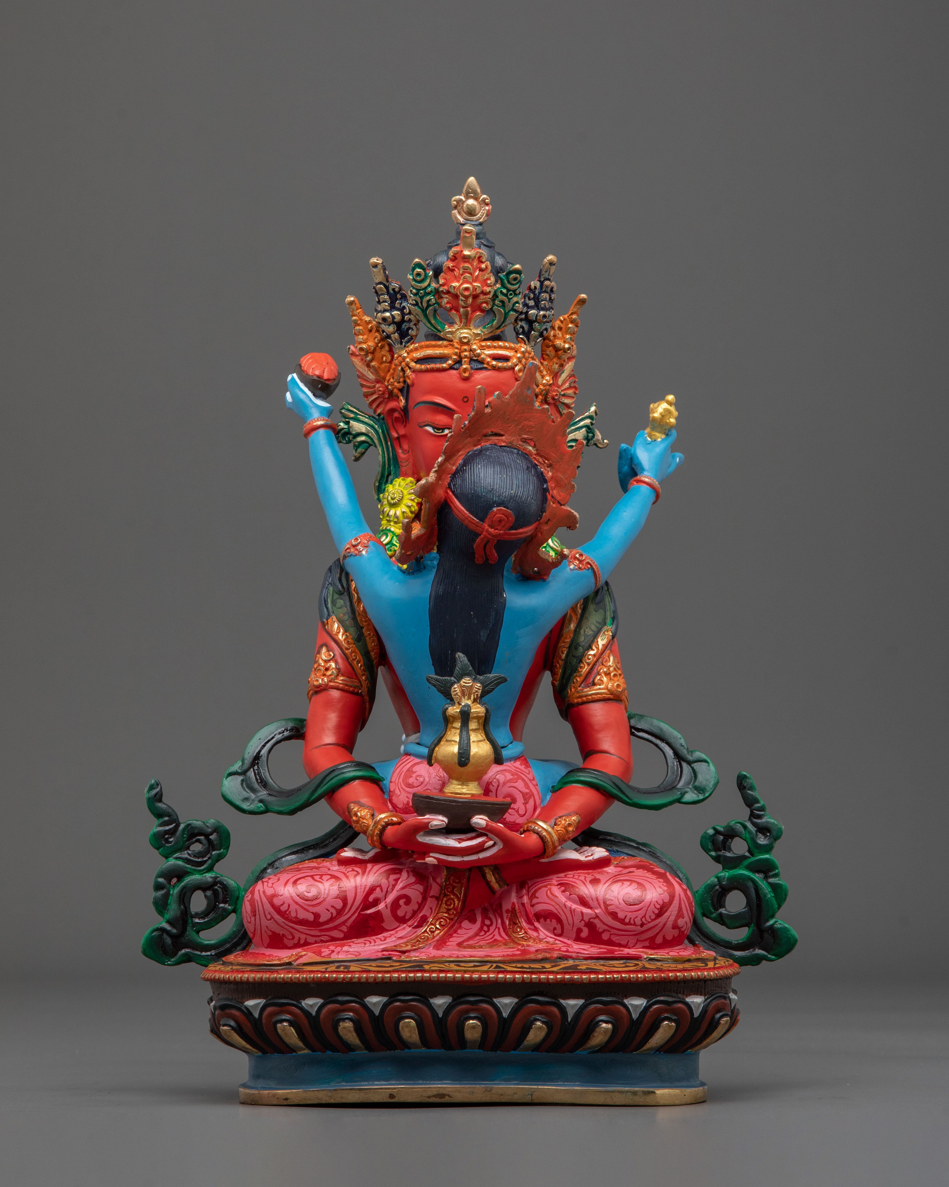 Amitayus Statue with Consort | Buddha of Infinite Life