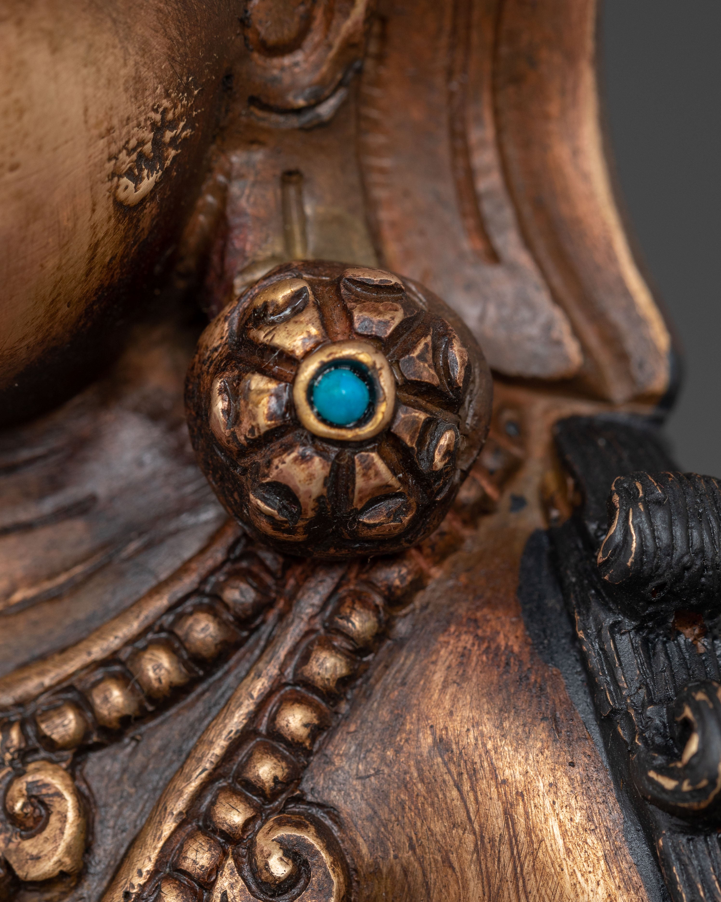 Oxidized Statue of Mother Green Tara | Traditional Tibetan Artwork