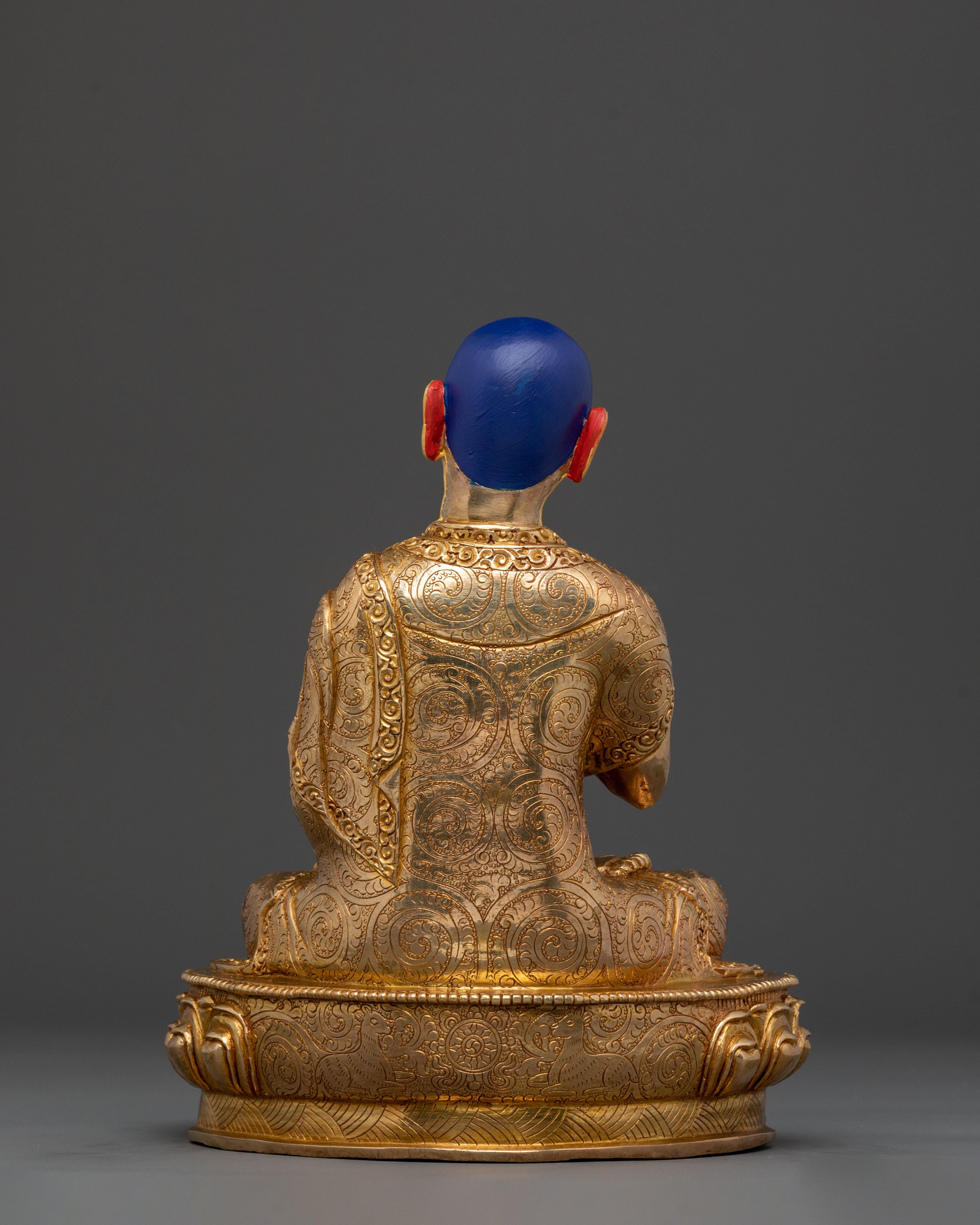 Handcrafted Tsongkhapa Sculpture with Disciples